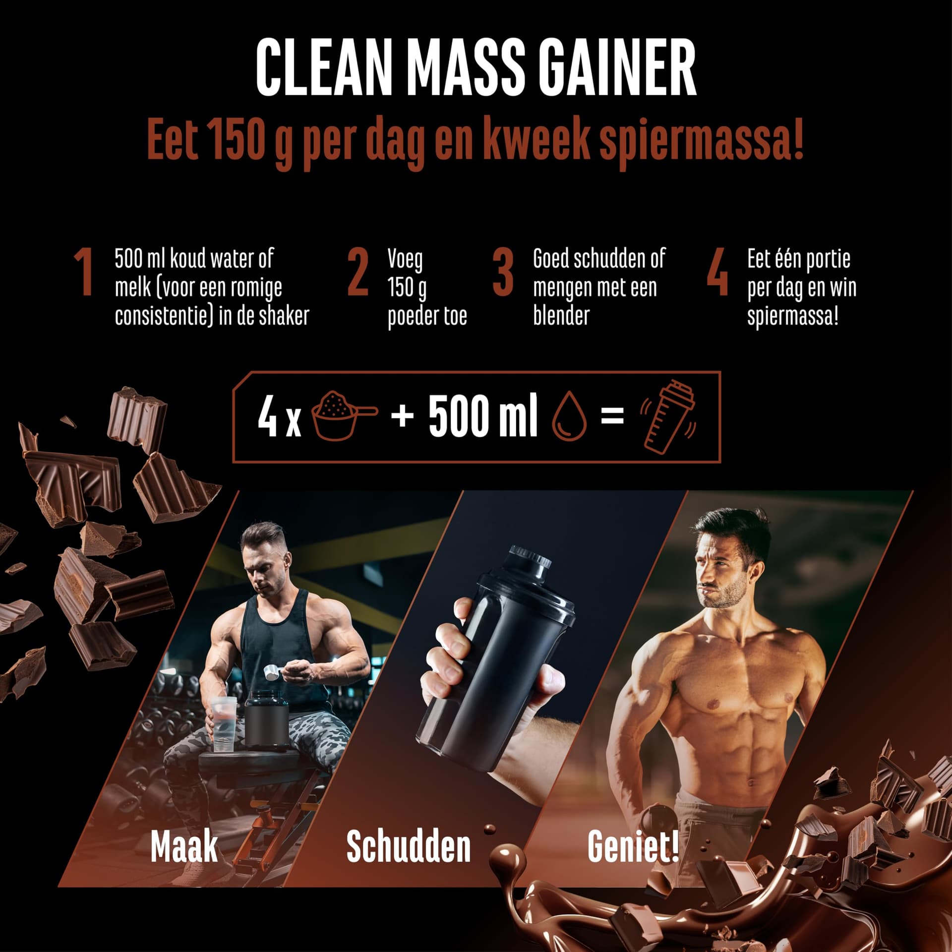 Clean Weight Gainer - 3 kg – Bild 8