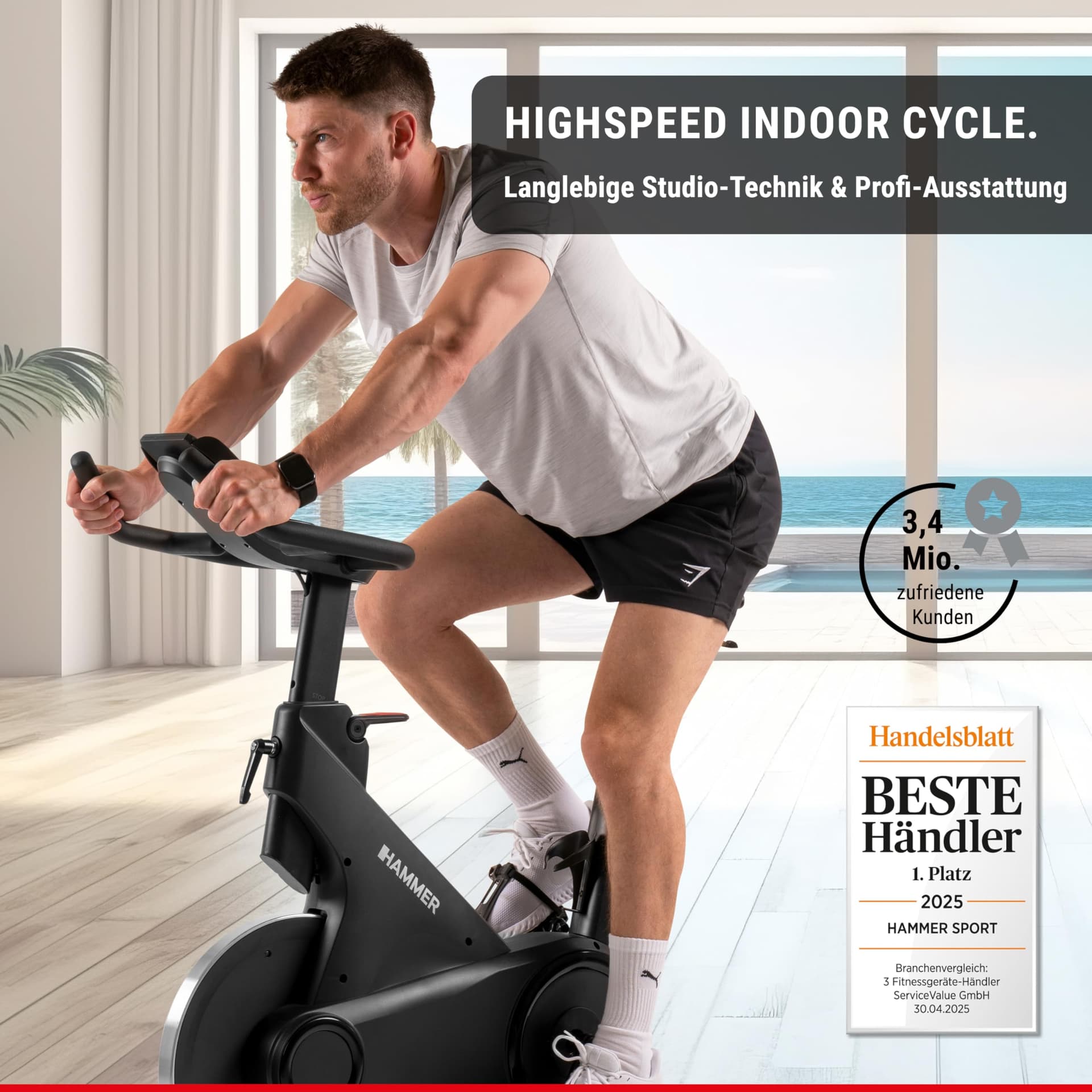 HAMMER Speedbike Speed Race X, Indoor Cycle, 20 kg – Bild 7