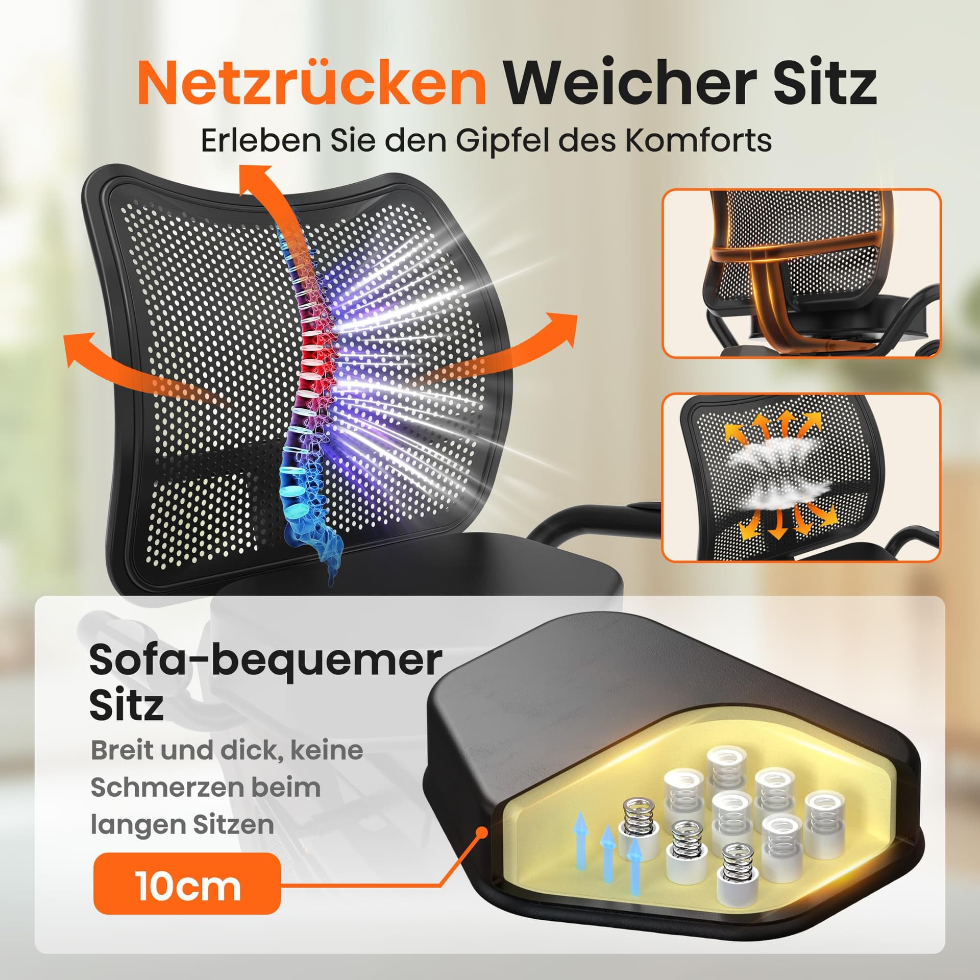 Niceday Liegeergometer für Senioren & Reha, 150kg – Bild 3