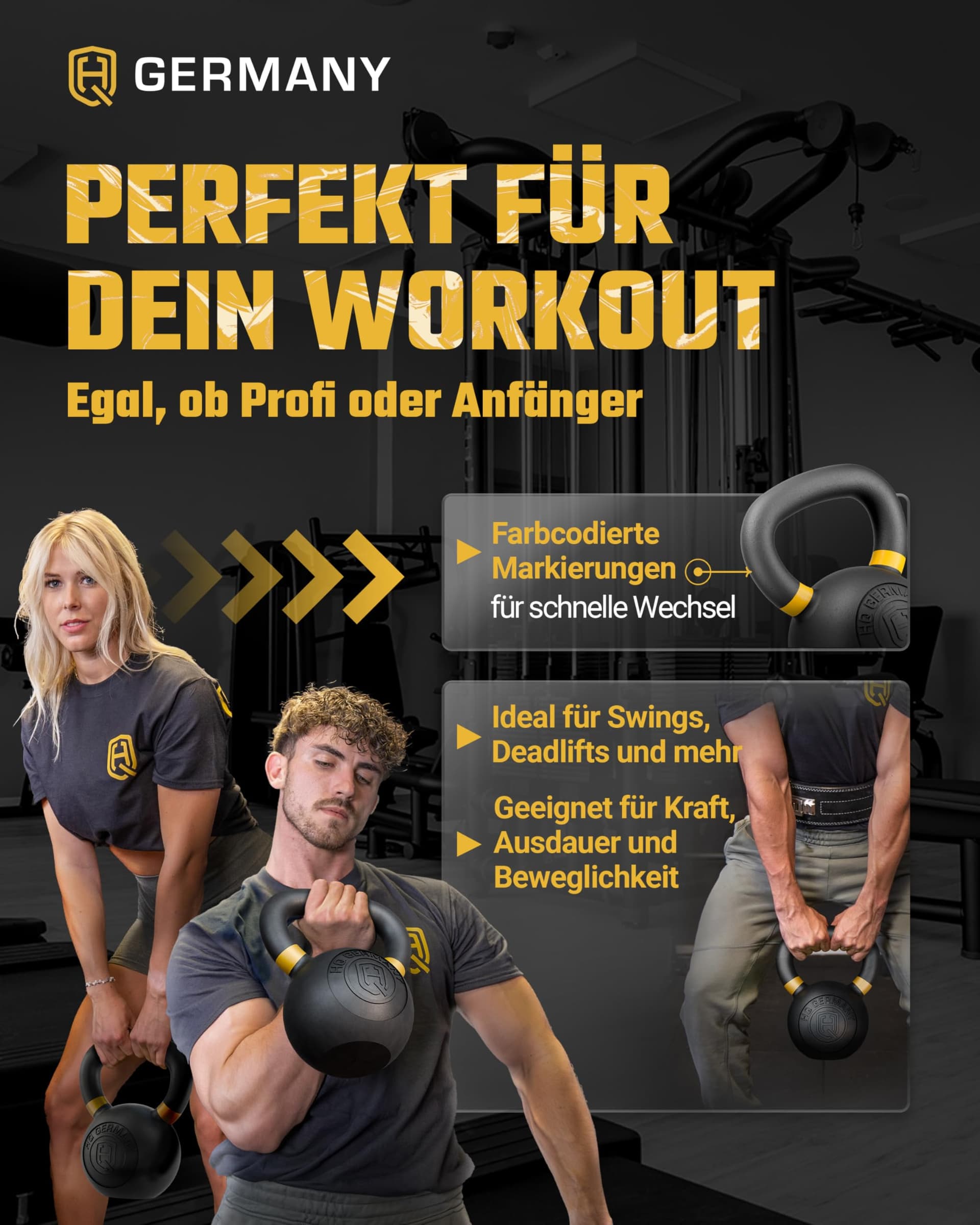 HQ Germany ® Kettlebell 16kg – Bild 5