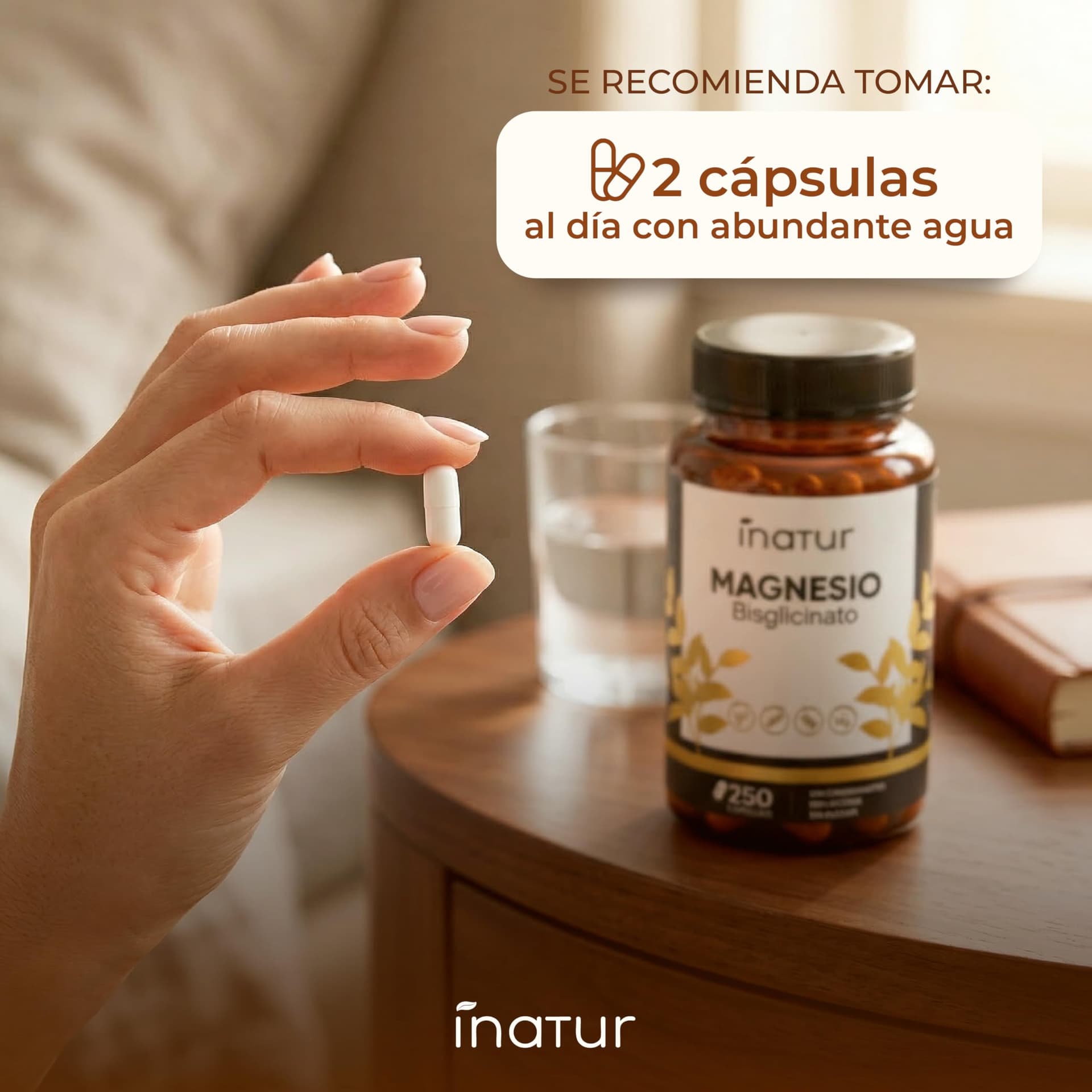 INATUR LAB Bisglicinato de Magnesio – 360 mg – Bild 4