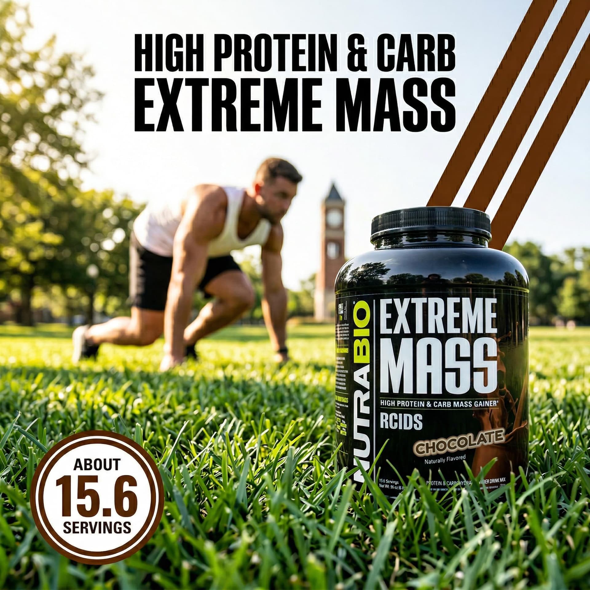 NutraBio Extreme Mass Gainer Protein Powder, 53G – Bild 6
