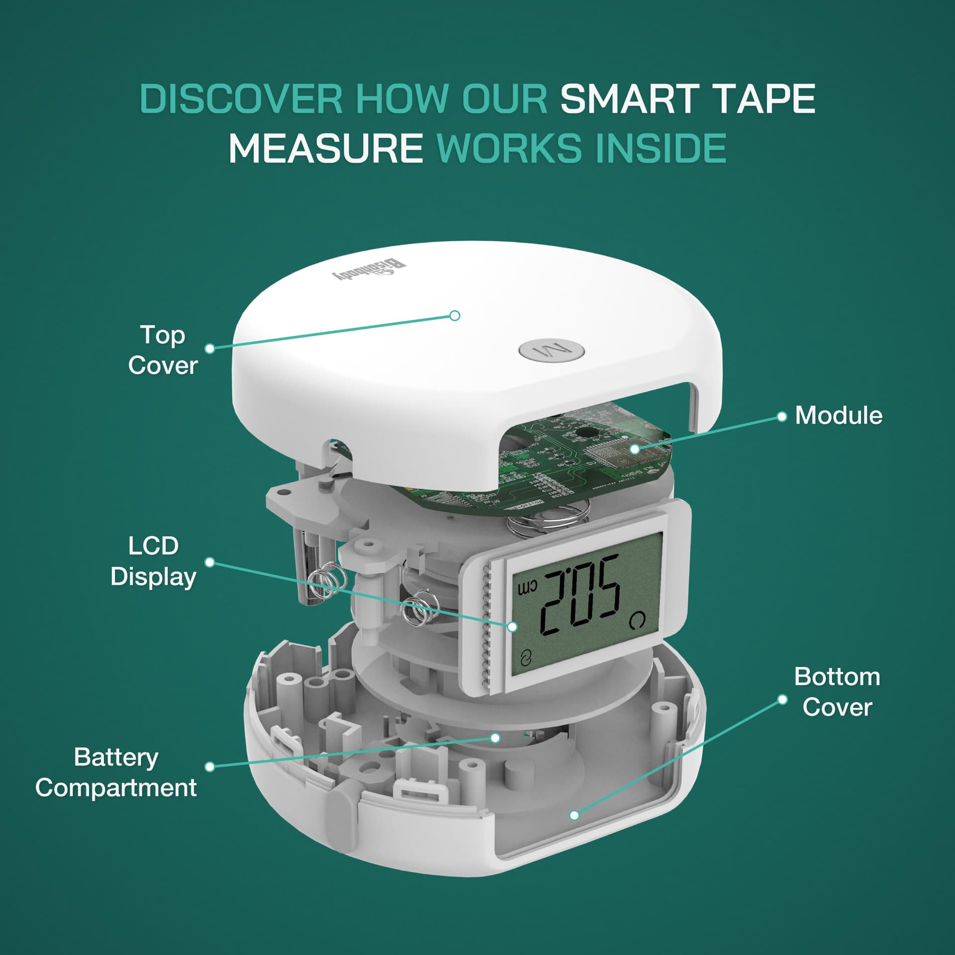Bisonbody Smart Body Measuring Tape with App – Bild 8