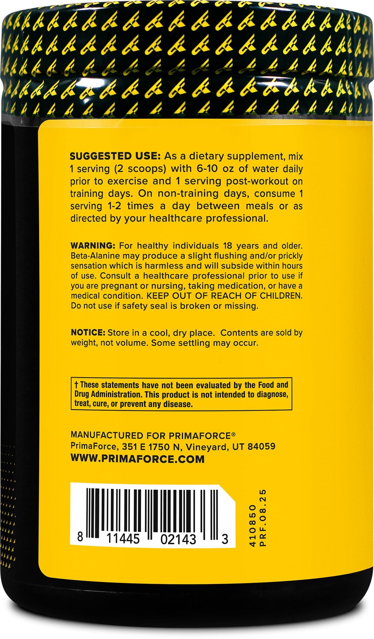 Primaforce Beta Alanine Powder 500 Grams (1.1lbs – Bild 3