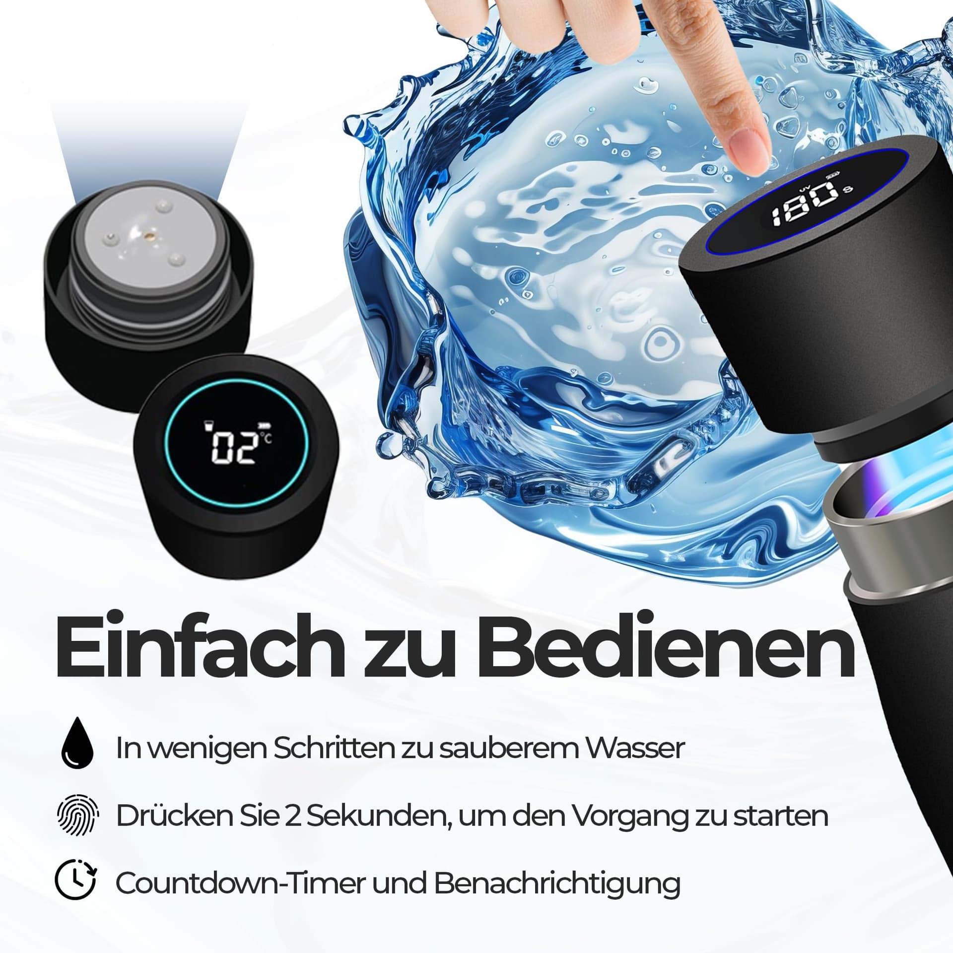 Iconique UV-Gefilterte Wasserflasche – Bild 4