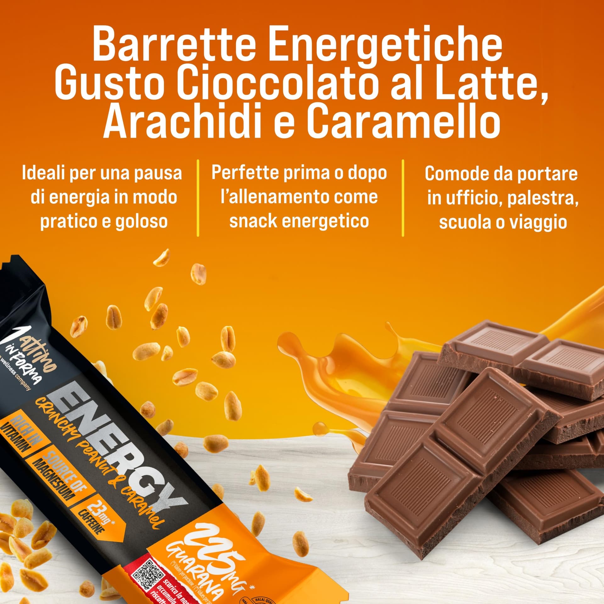 1 ATTIMO IN FORMA Barrette Energetiche Crunchy 24x45g – Bild 3