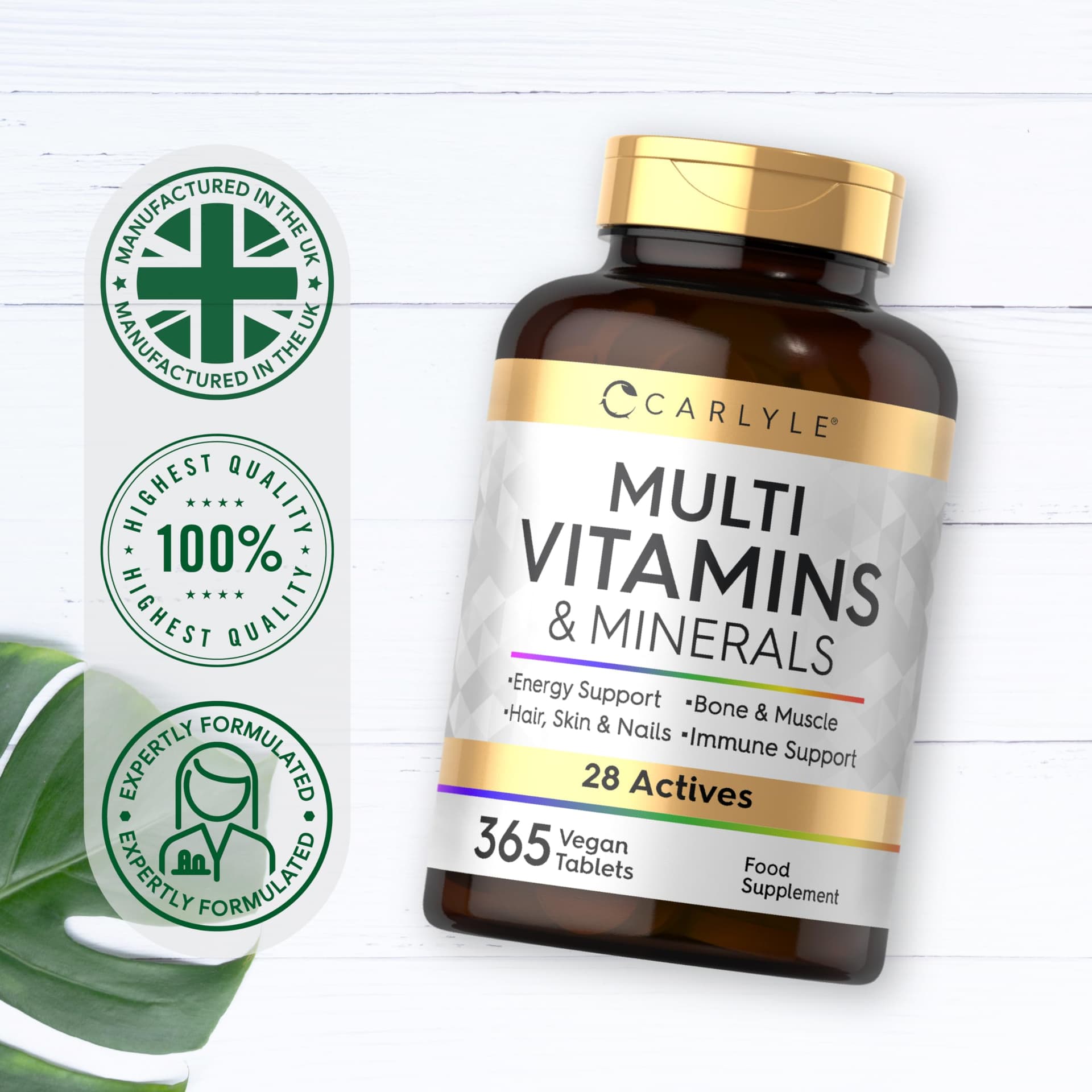 Carlyle Multivitamin Tabletten Hochdosiert mit 28 Vitamine & – Bild 6