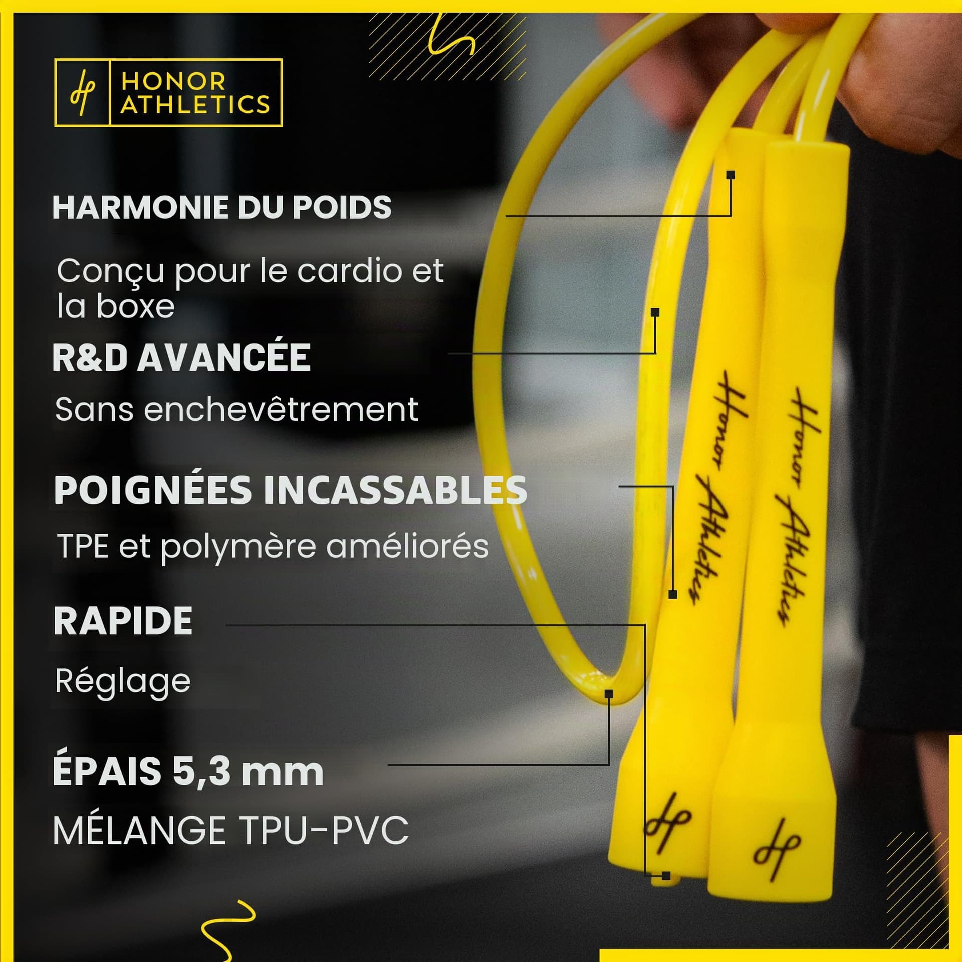 Honor Athletics Pro Boxing Rope 3.0 – Bild 2