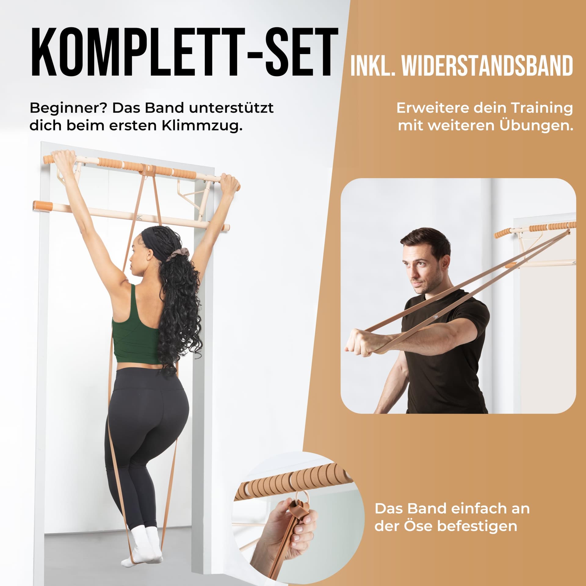 KIANA SPORTS Klimmzugstange für Türrahmen ohne Bohren & – Bild 8