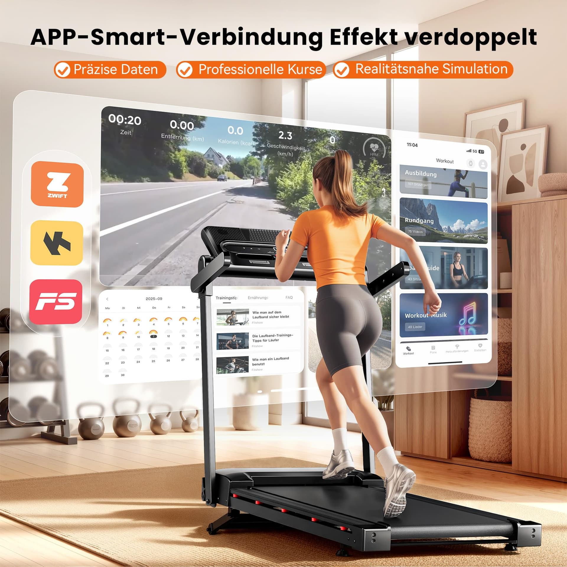 JAGJOG Laufband für Zuhause mit 15% Automatische Steigung – Bild 4