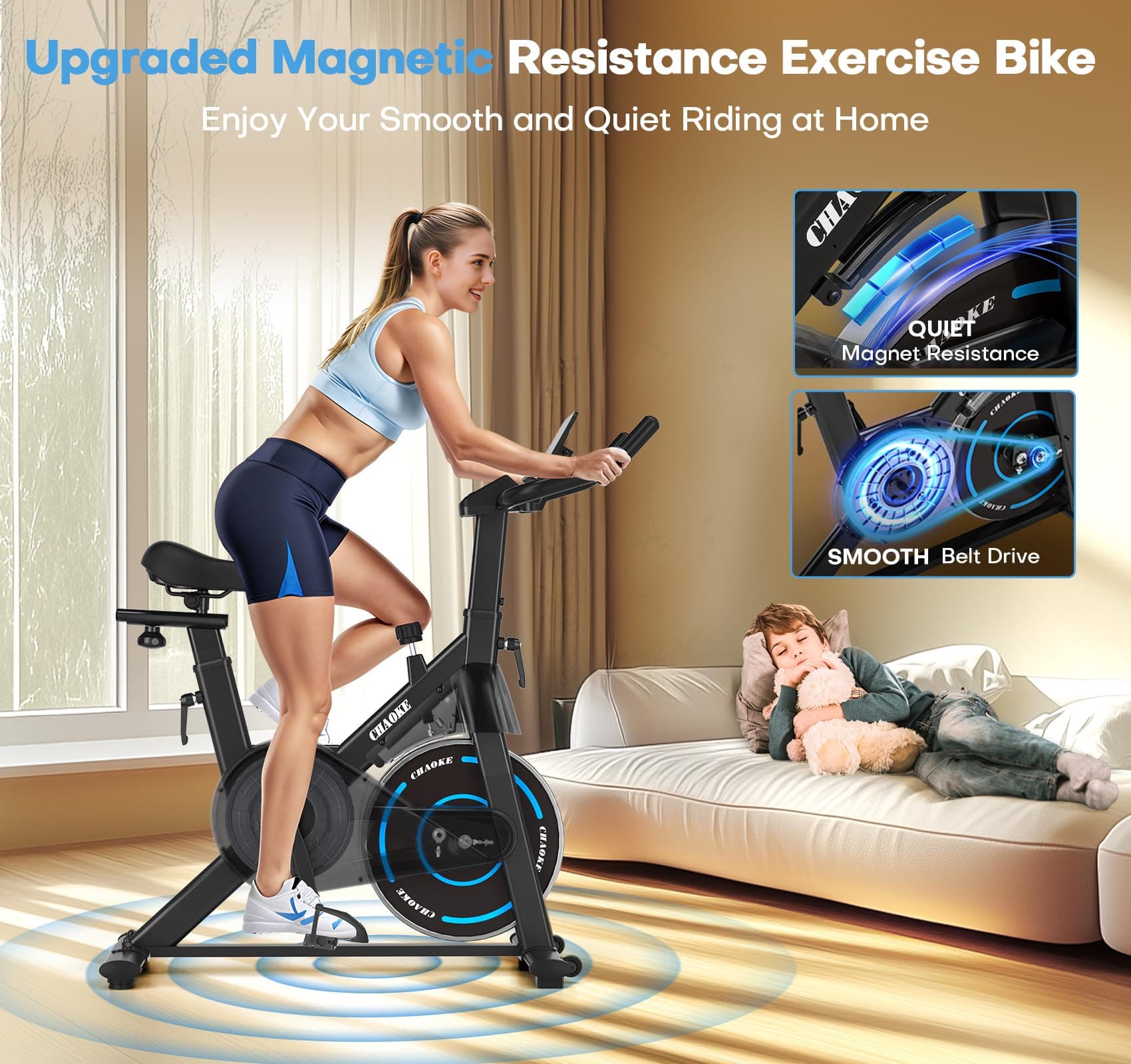 CHAOKE Exercise Bike – Bild 4