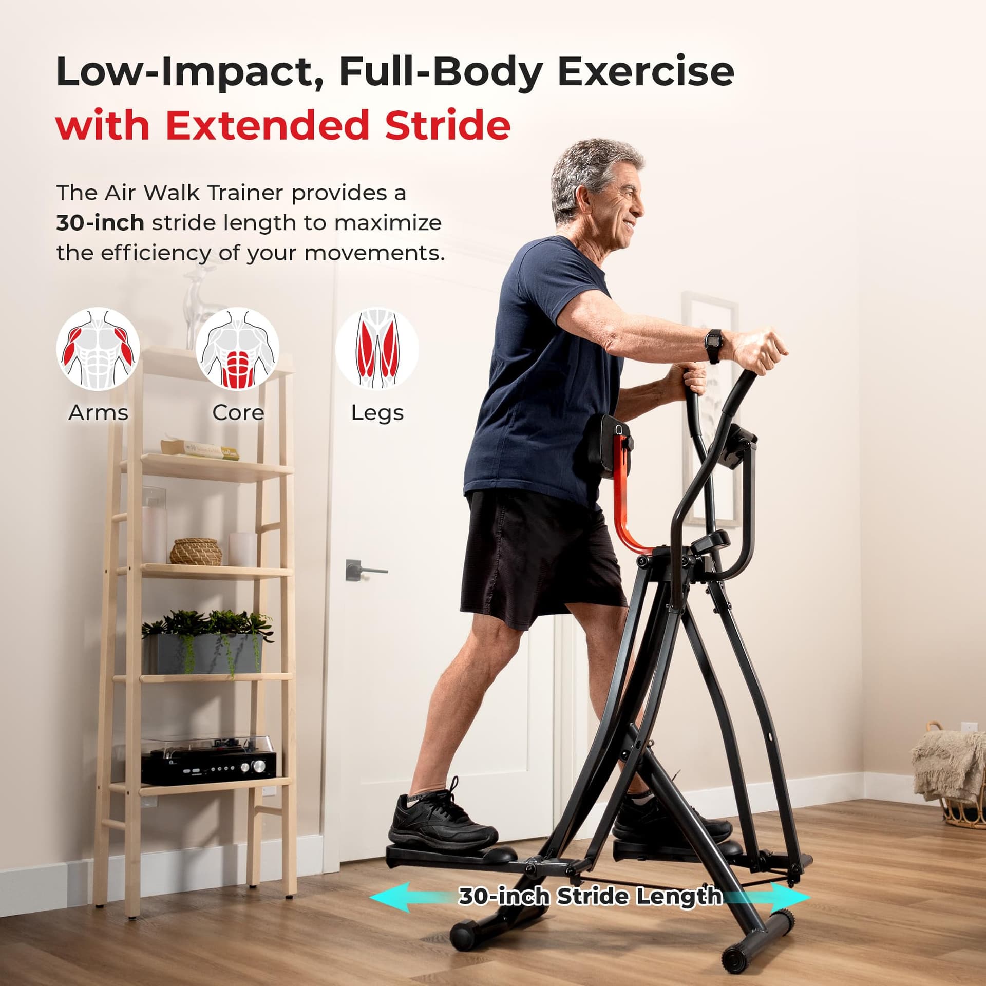 Sunny Health & Fitness SF-E902S Air Walk Pro Trainer – Bild 2