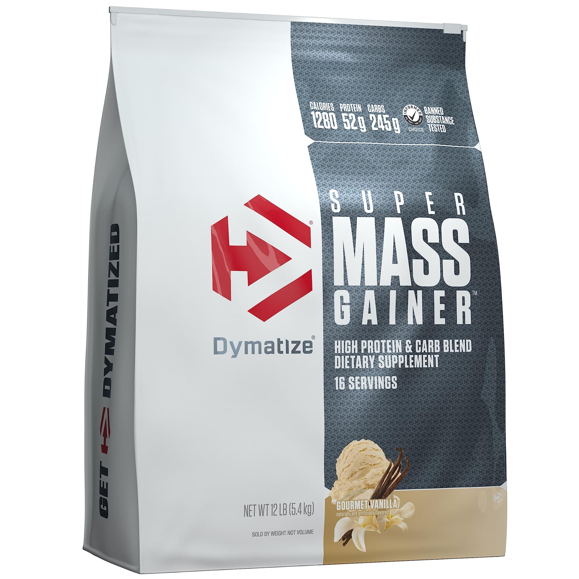 Dymatize Super Mass Gainer Protein Powder, Gourmet Vanilla, 52g
