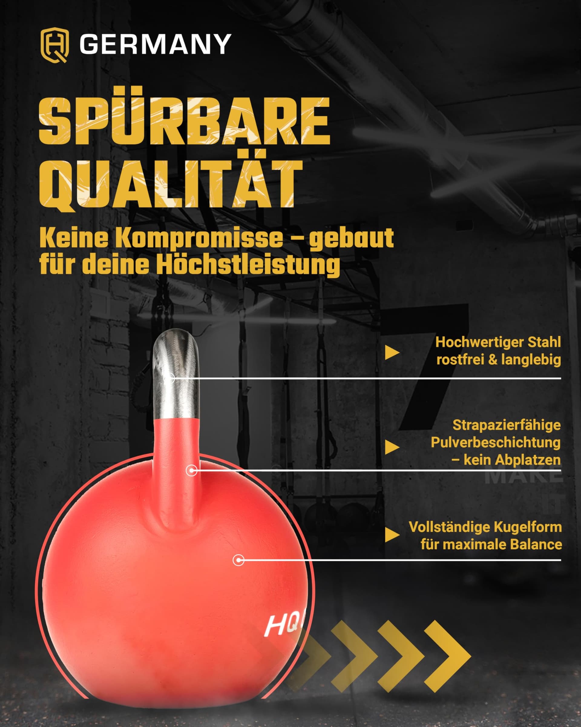 HQ Germany® Competition Kettlebell | 8-36kg – Bild 3