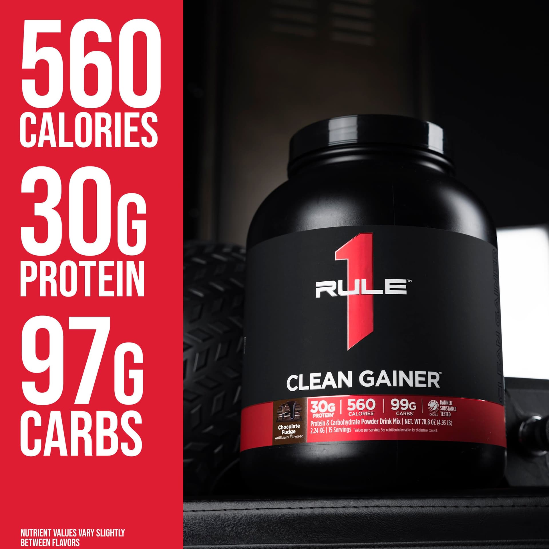 Rule 1 Proteins Clean Gainer - High-Protein Lean Gain Formula with 560 Calories, 30g – Bild 3