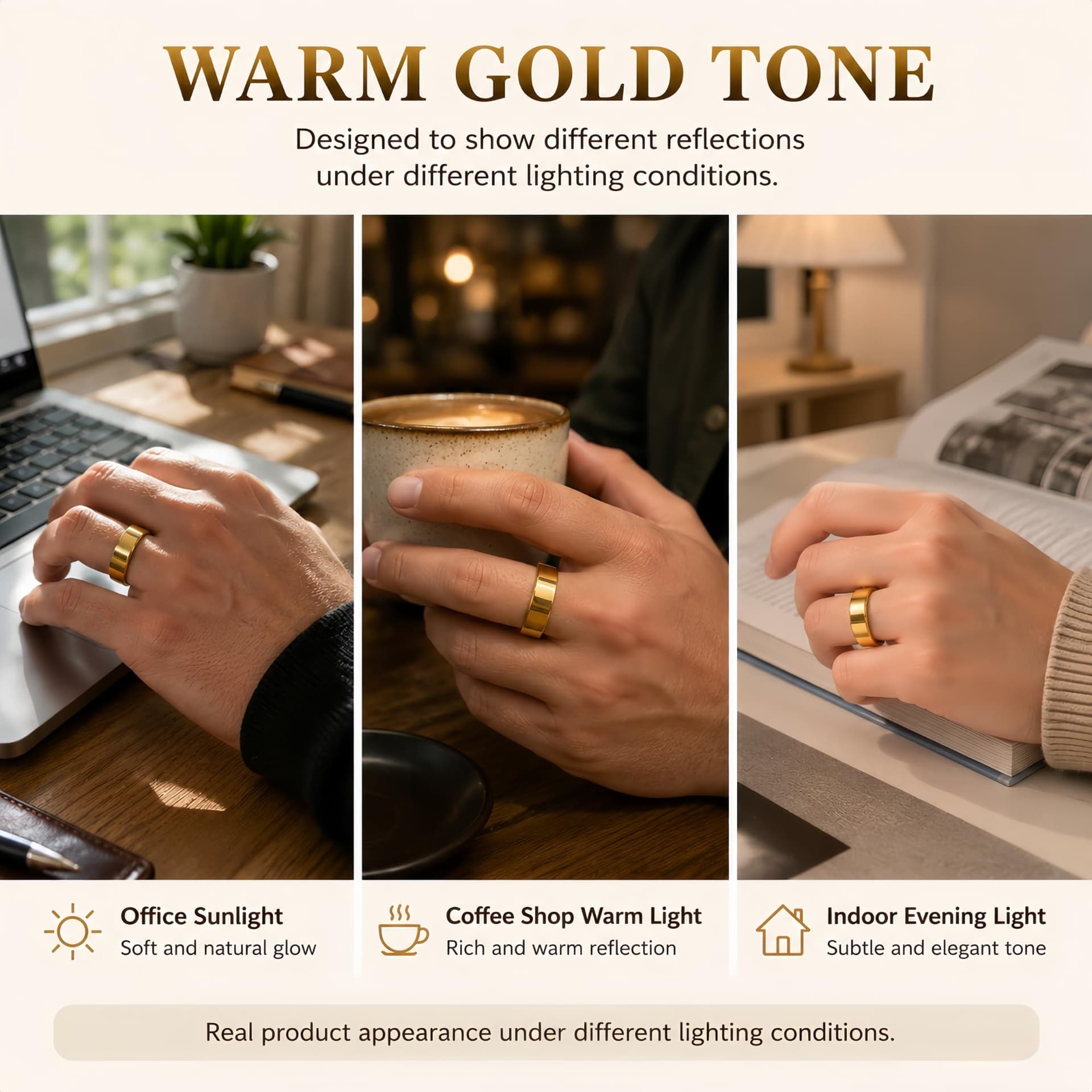 Aoyool Smart Ring Health & Fitness Tracker for Men & Women – Bild 5