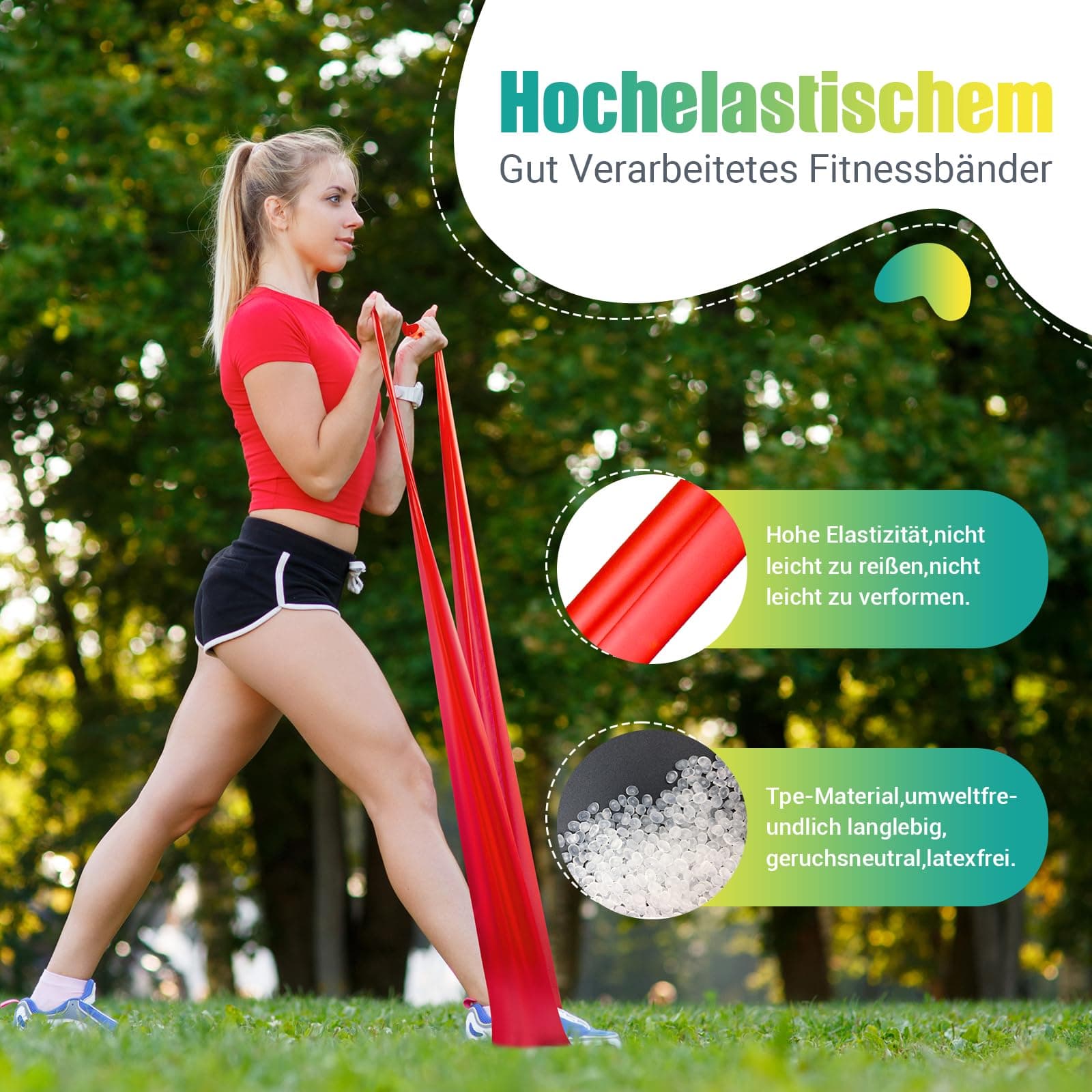 GYMERK Fitnessbänder Set 4er – Bild 2