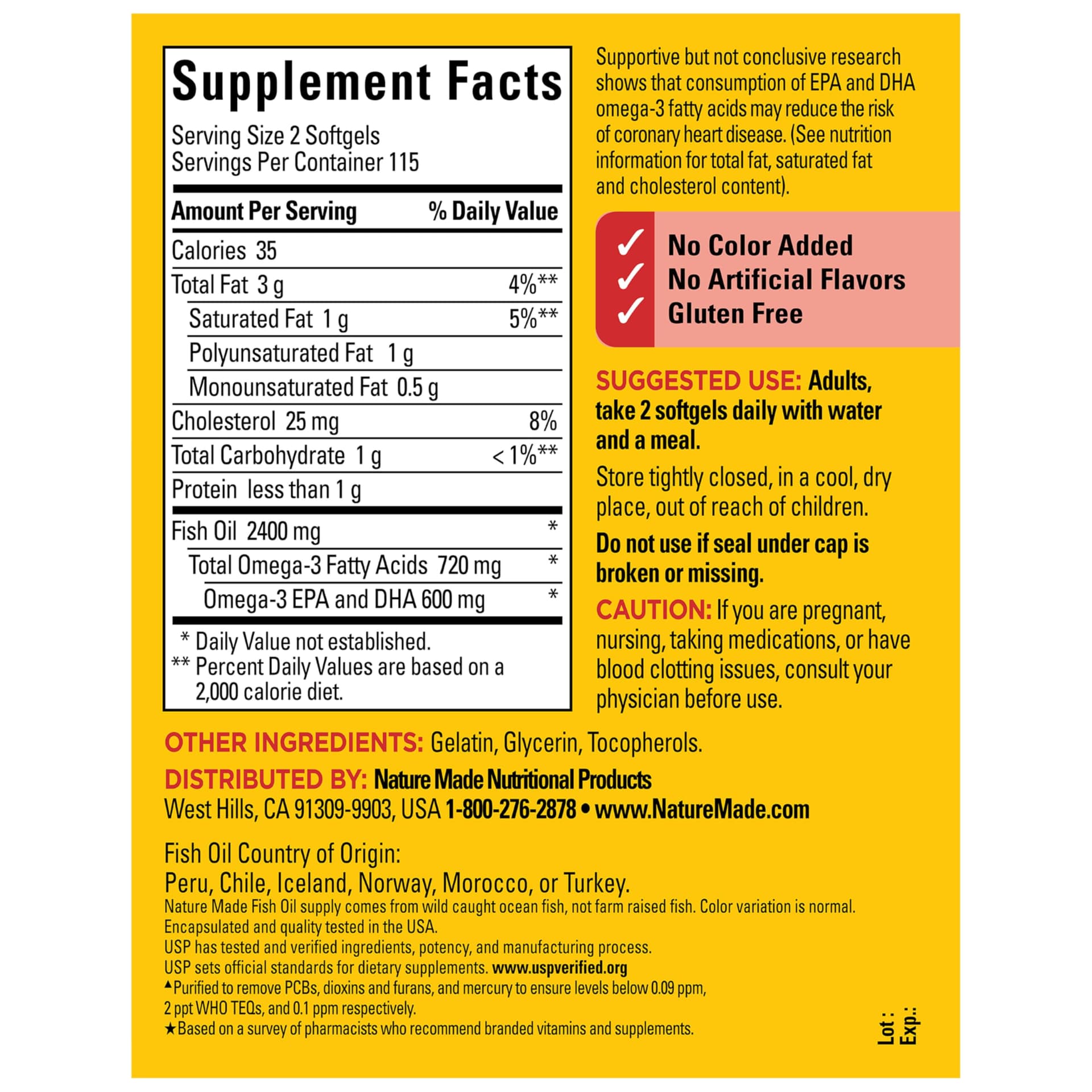 Nature Made Fish Oil Omega 3 Supplements – Bild 6