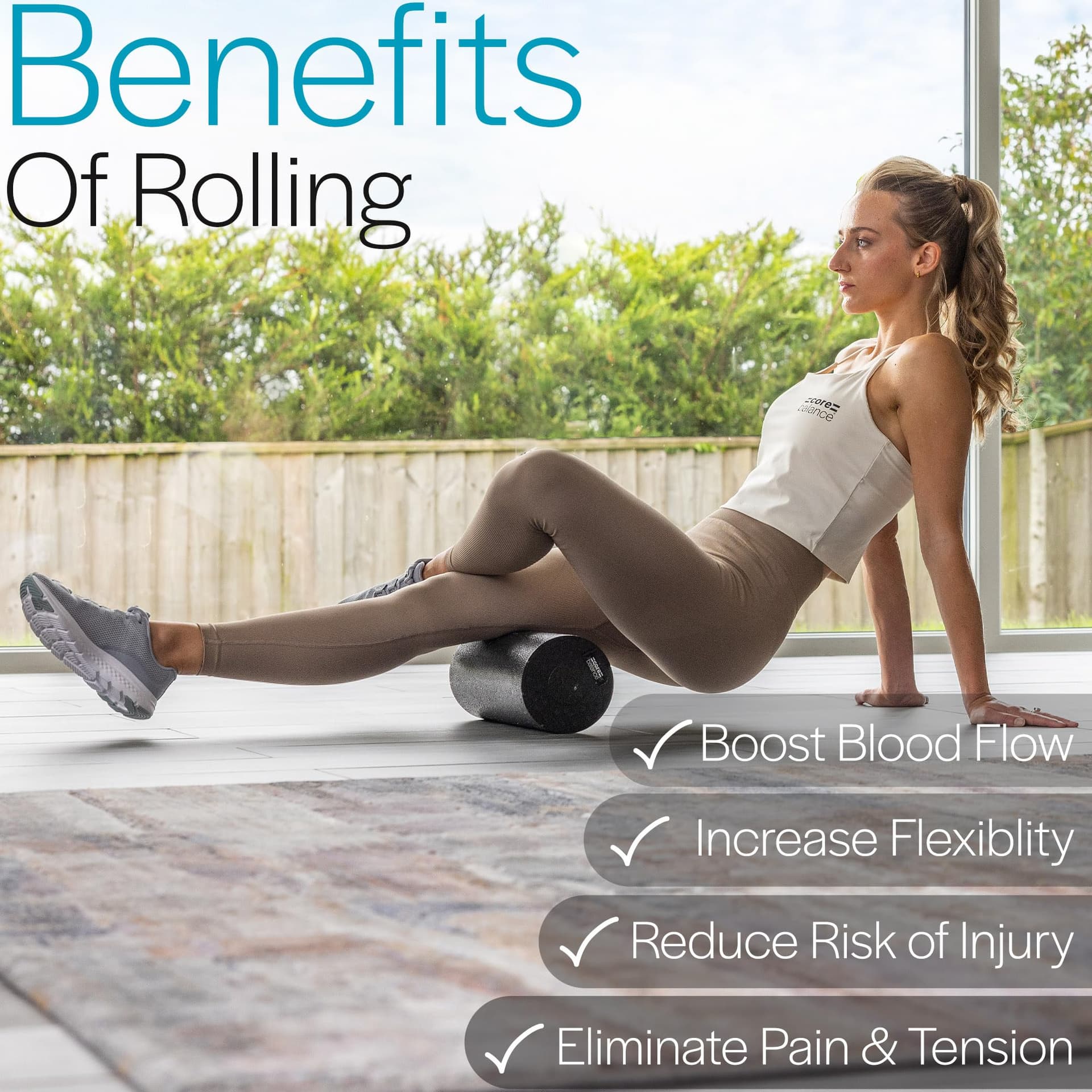 Core Balance 2 in 1 Faszienrolle mit herausnehmbarem Kern – Bild 5