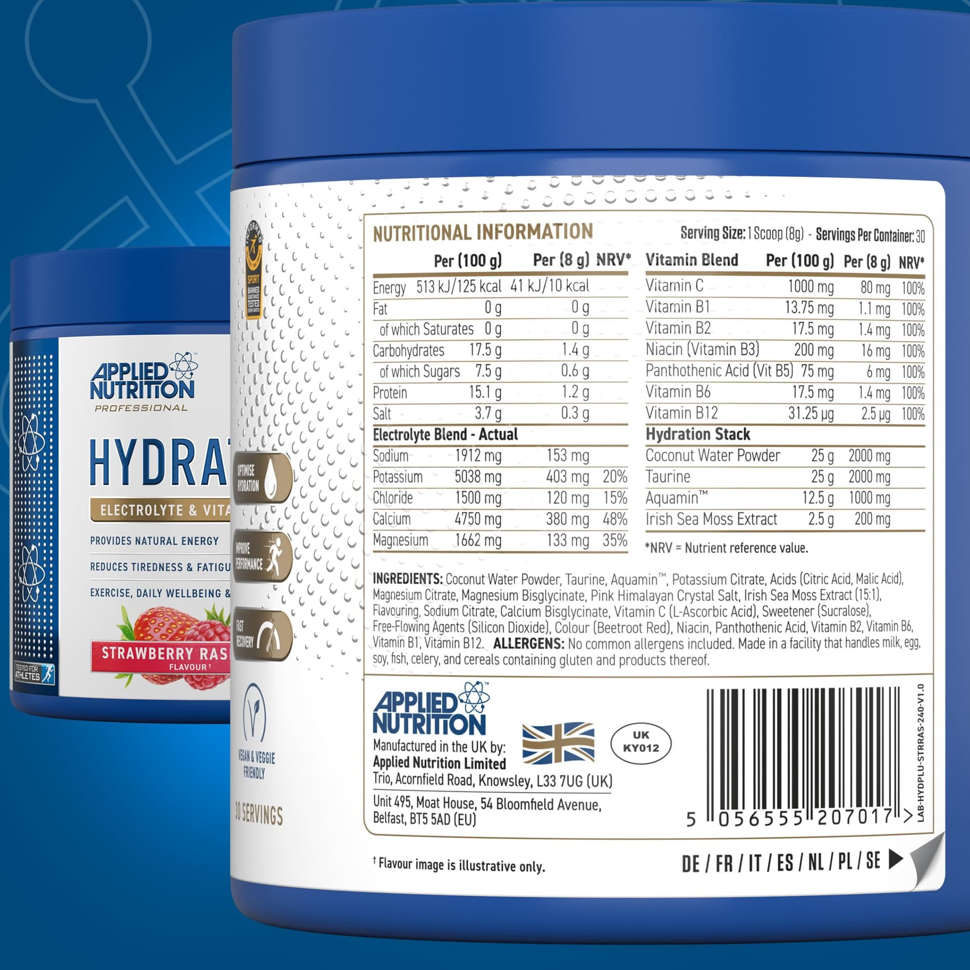 Applied Nutrition Hydration+ Electrolytes and Vitamin – Bild 6