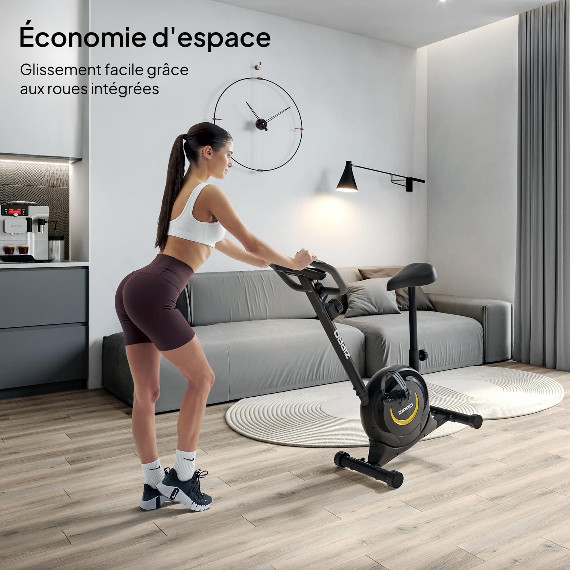 ZIPRO Cyclette da Casa con 8 Livelli di Resistenza Magnetica – Bild 7