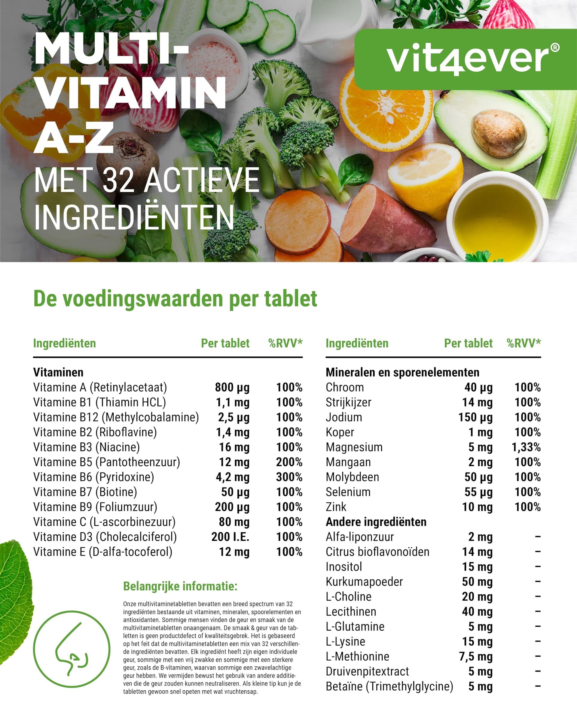 Vit4ever Multivitamin A-Z - 365 Tabletten – Bild 4