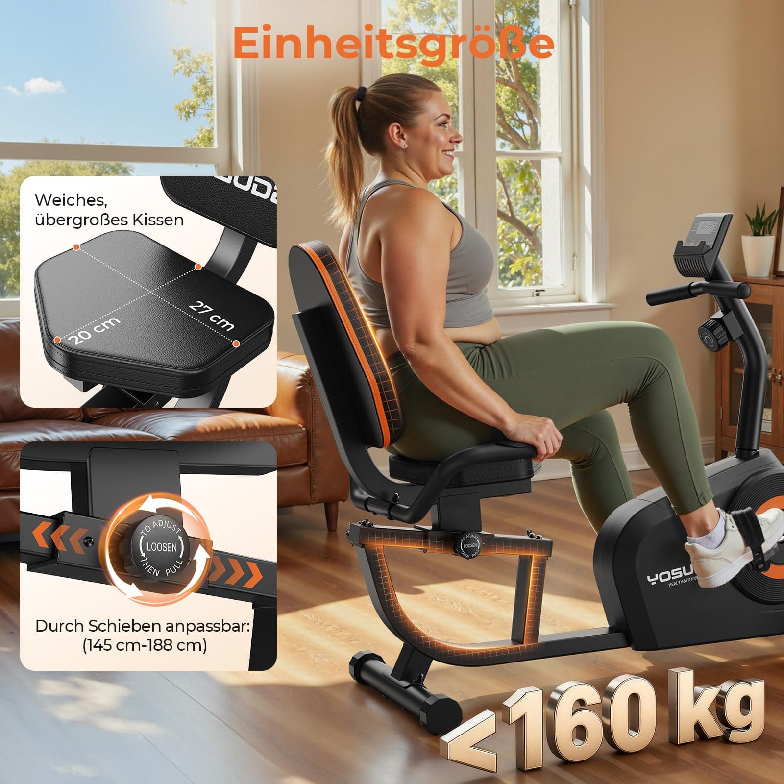 YOSUDA Liegeergometer Testsieger – Bild 5