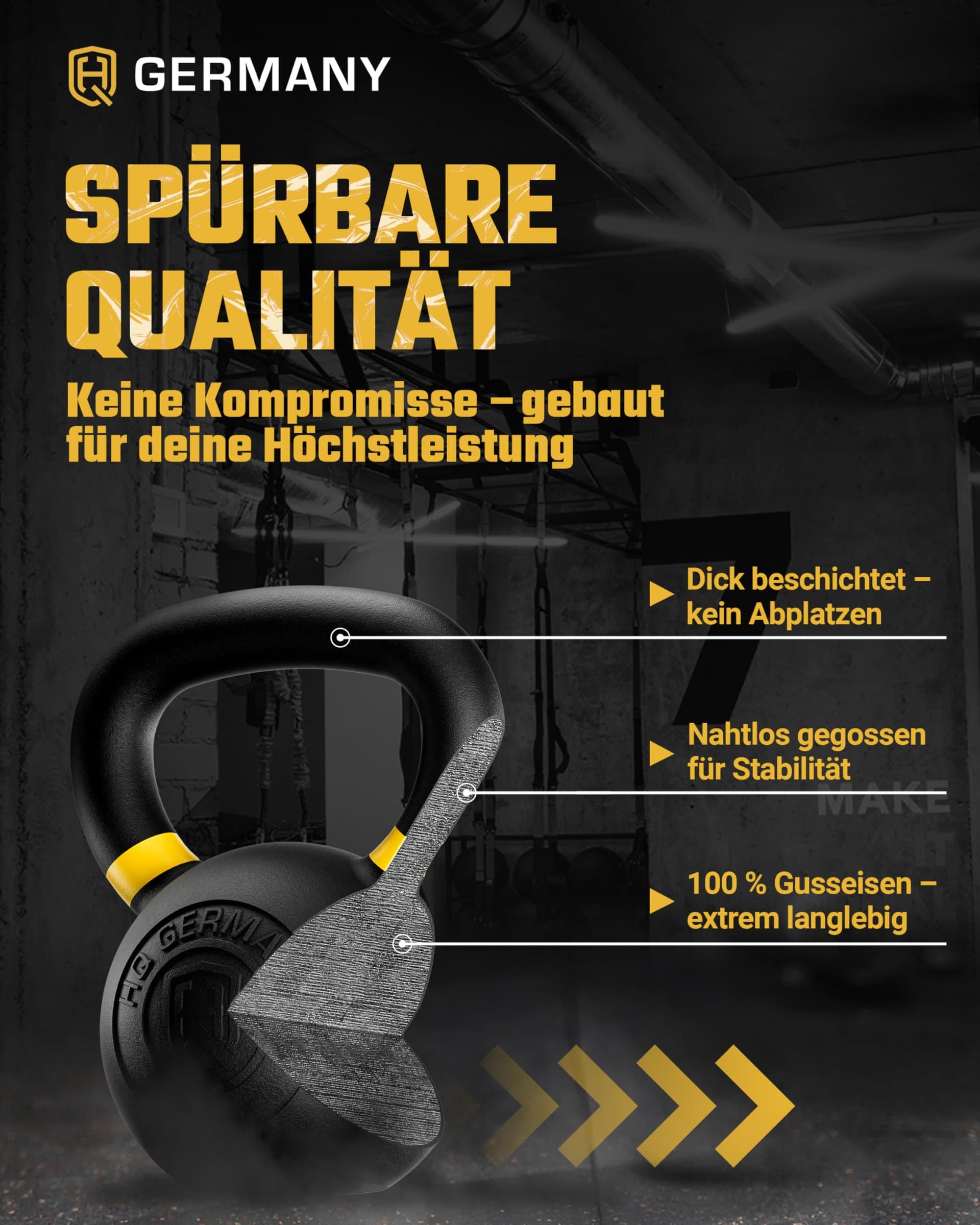 HQ Germany ® Kettlebell 16kg – Bild 3