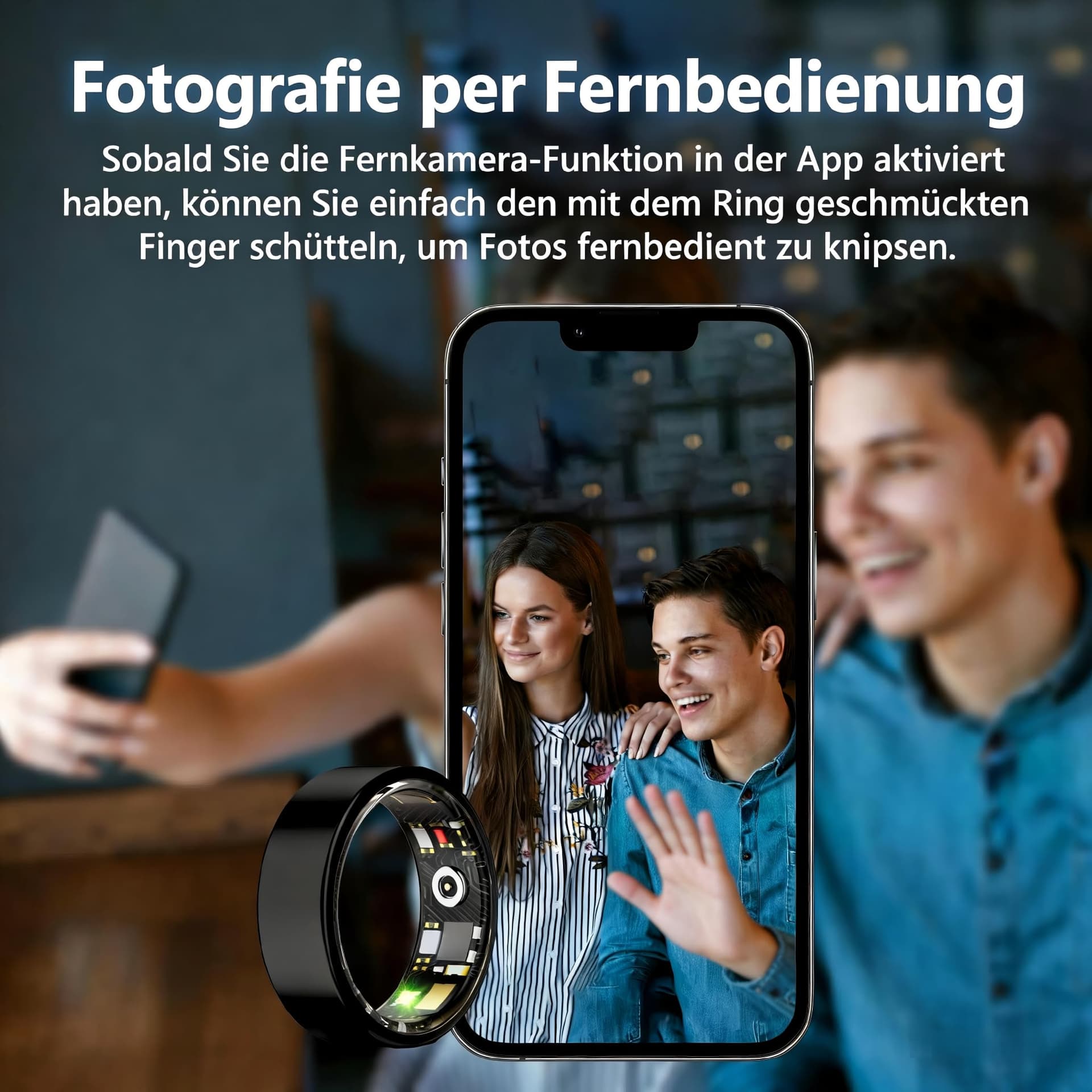 ZBNMY Smart Ring für Damen Herren – Bild 5