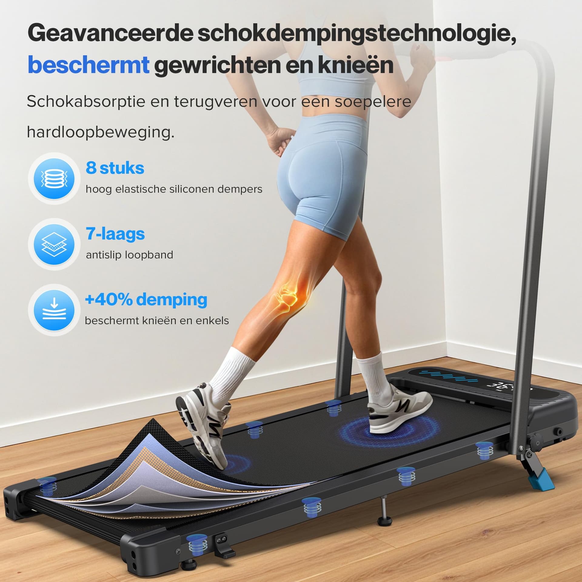 Cardirun Walking Pad with Incline – Bild 6