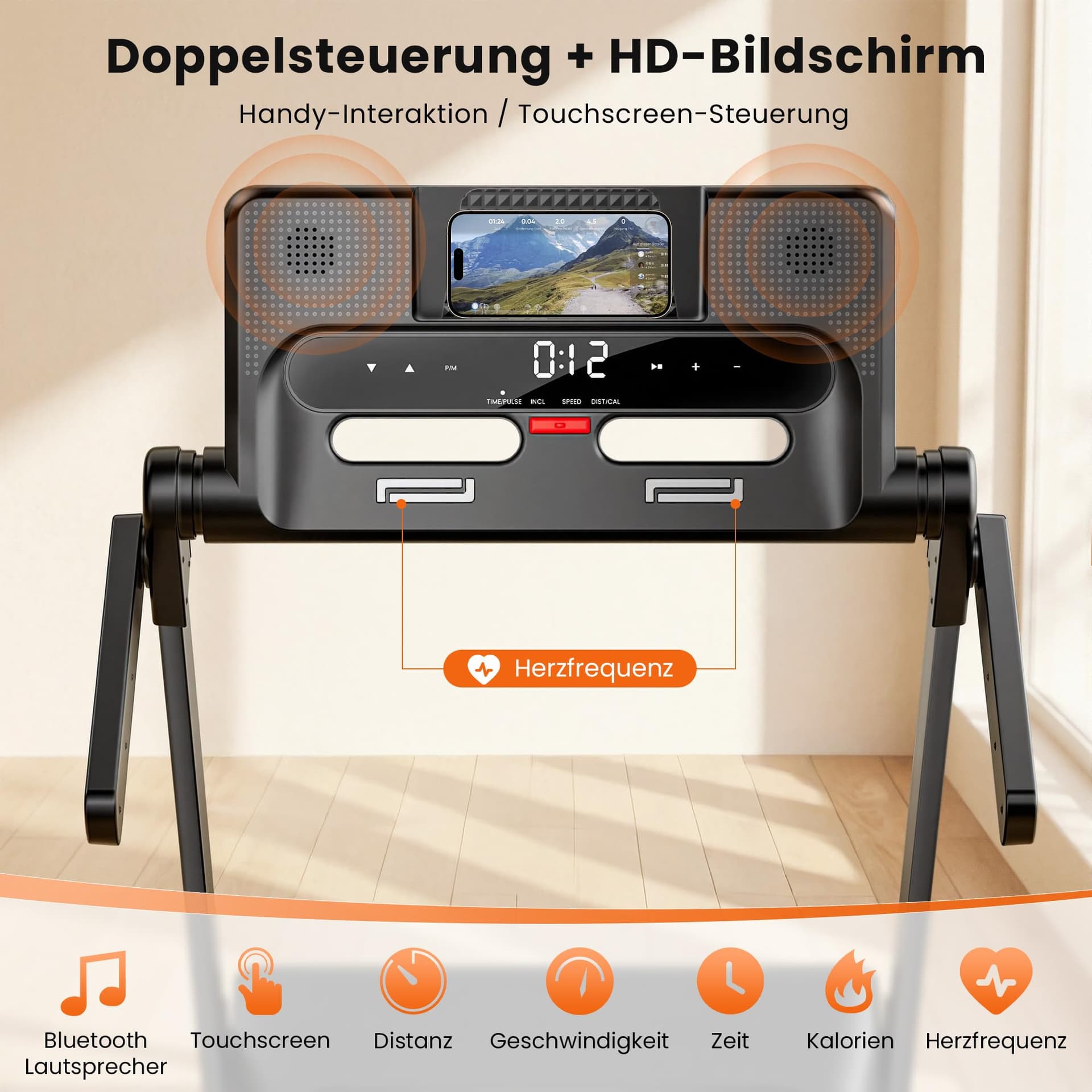 JAGJOG Laufband für Zuhause mit 15% Automatische Steigung – Bild 3