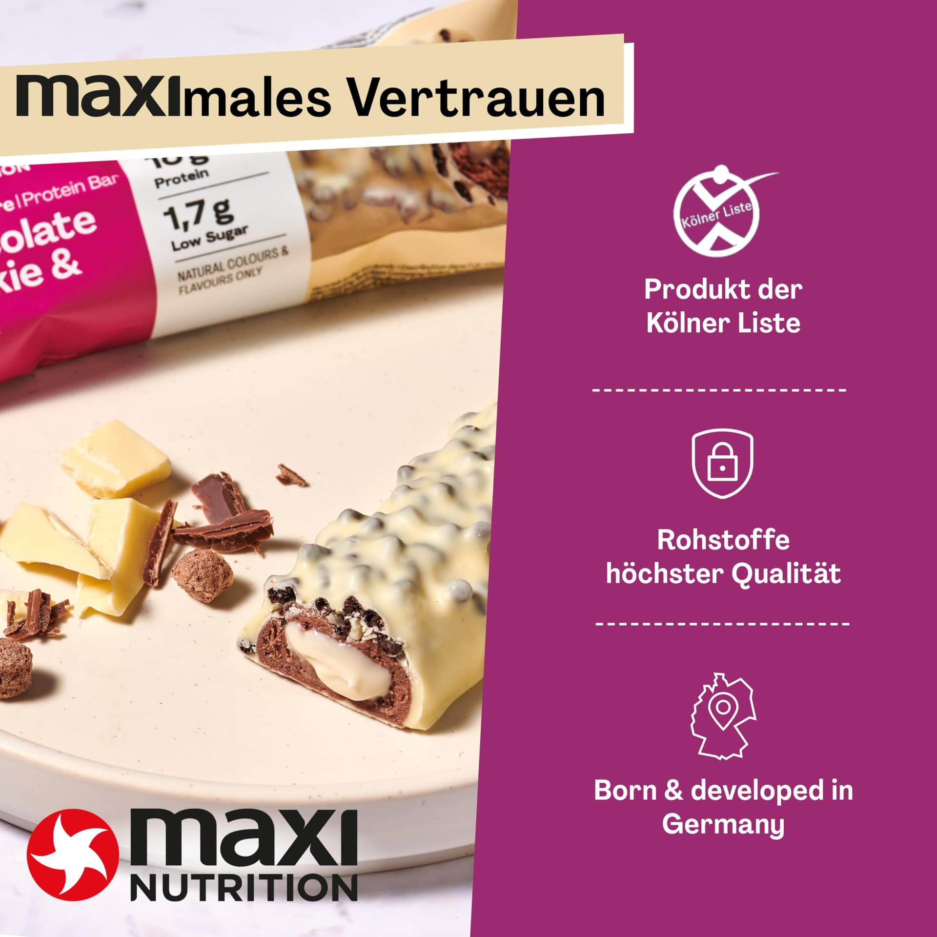 MaxiNutrition Creamy Core Bar MIX BOX, 6 Sorten (12 Riegel x 45 g – Bild 6