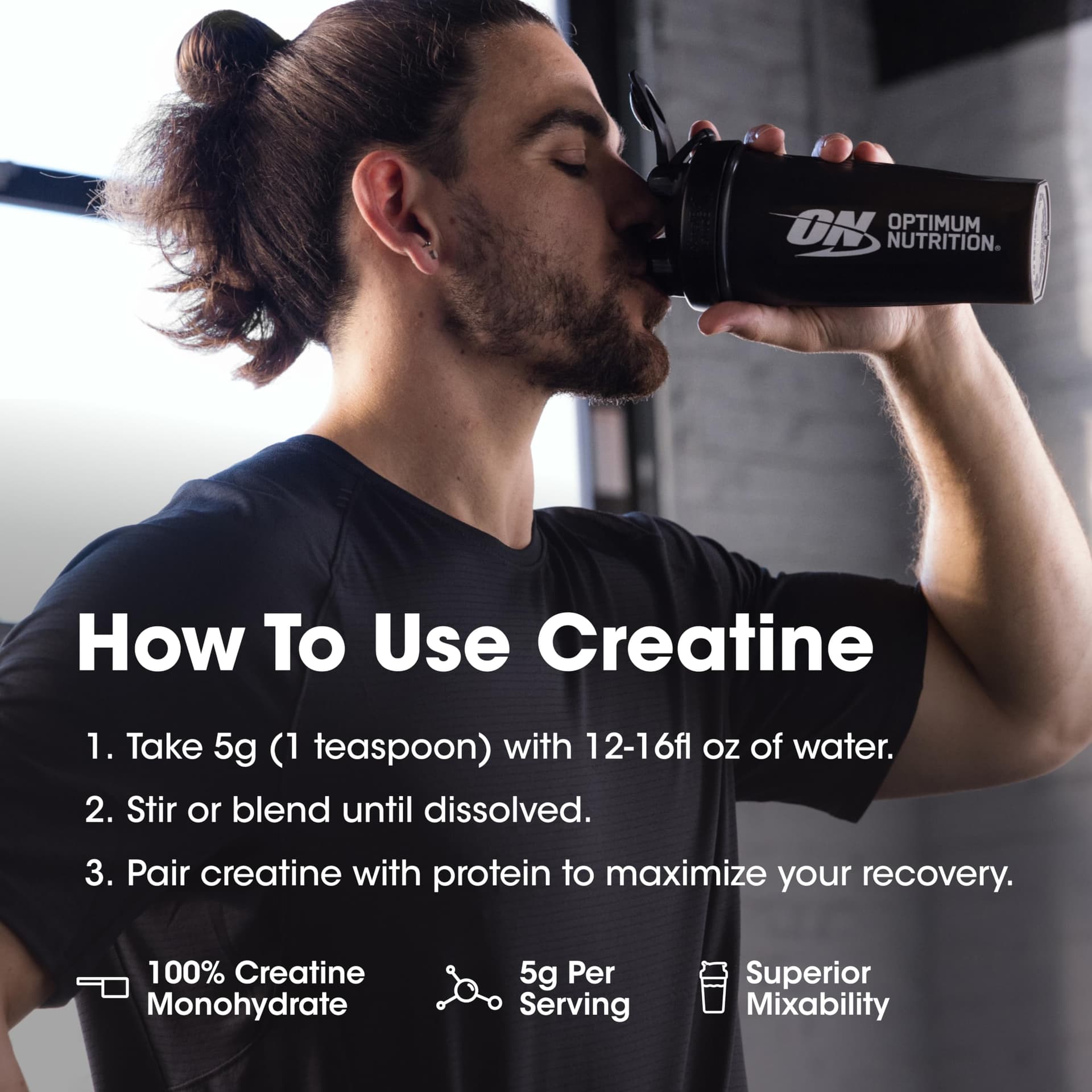 Optimum Nutrition Micronized Creatine Monohydrate Powder – Bild 8