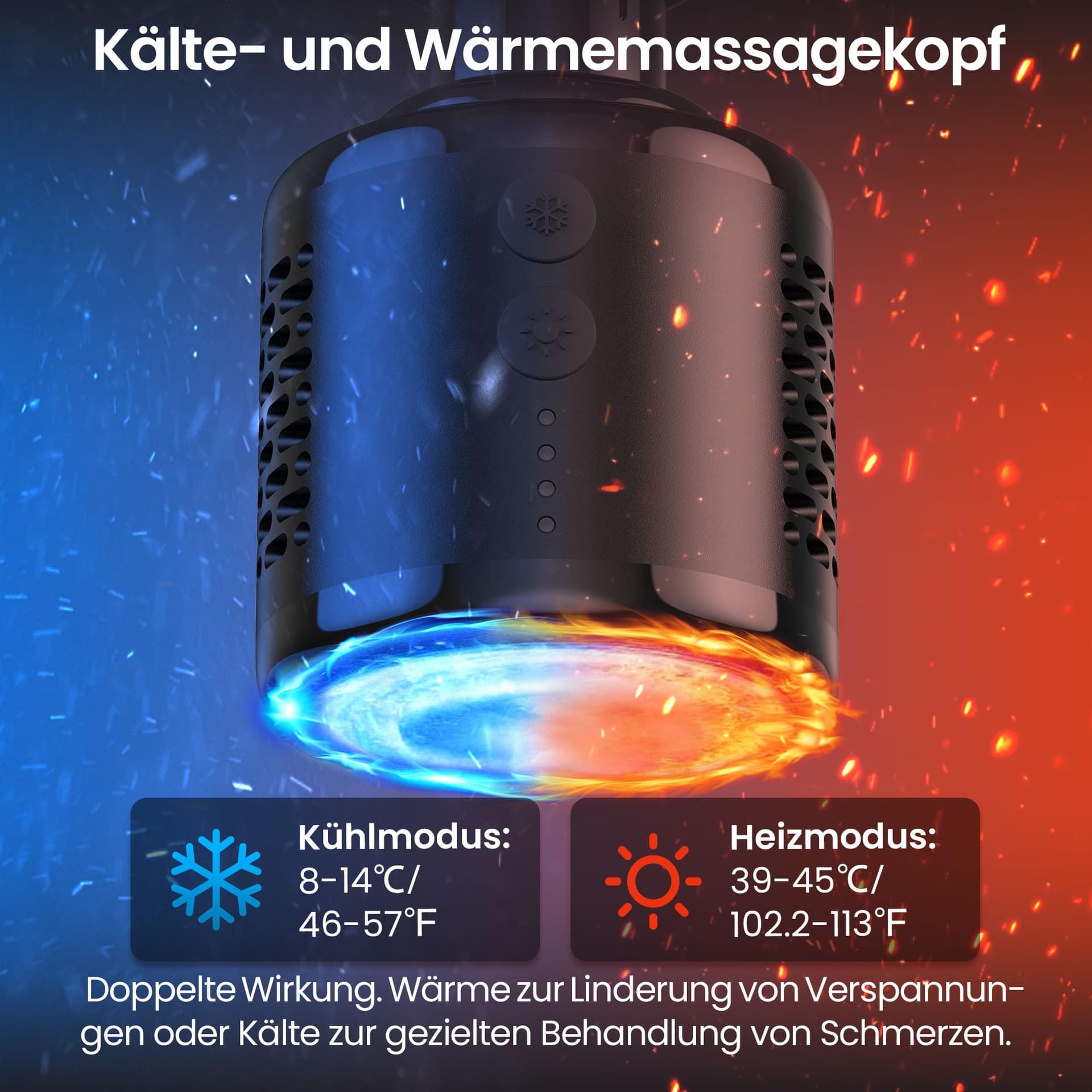 Massagepistole mit Wärme und Kälte,NAPRE 3-in-1 Mini – Bild 3