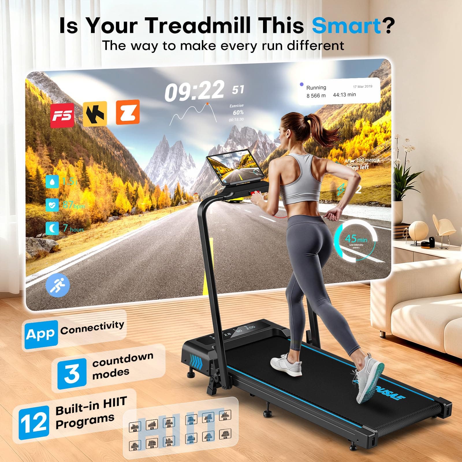FOUSAE Treadmills for Home – Bild 2