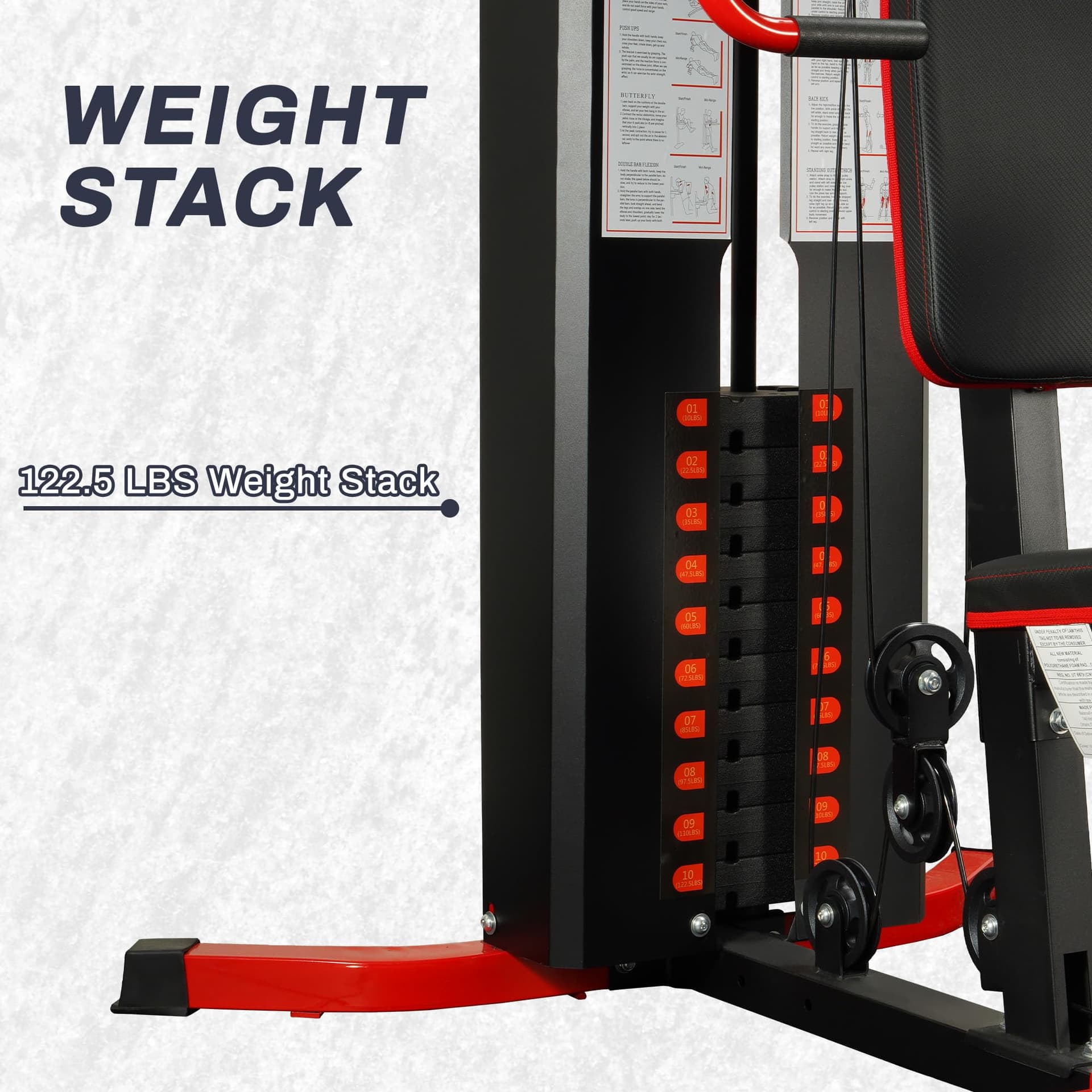 Fitvids Multifunctional Home Gym Equipment with 122.5 lbs – Bild 5