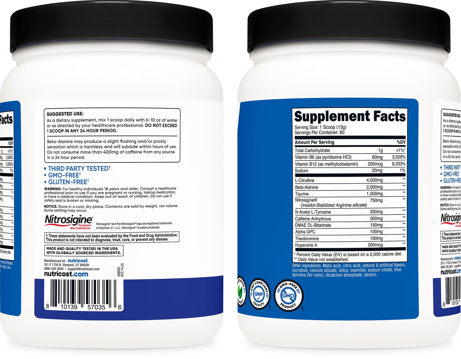 Nutricost Pre-Workout Complex Powder (60 Servings – Bild 4