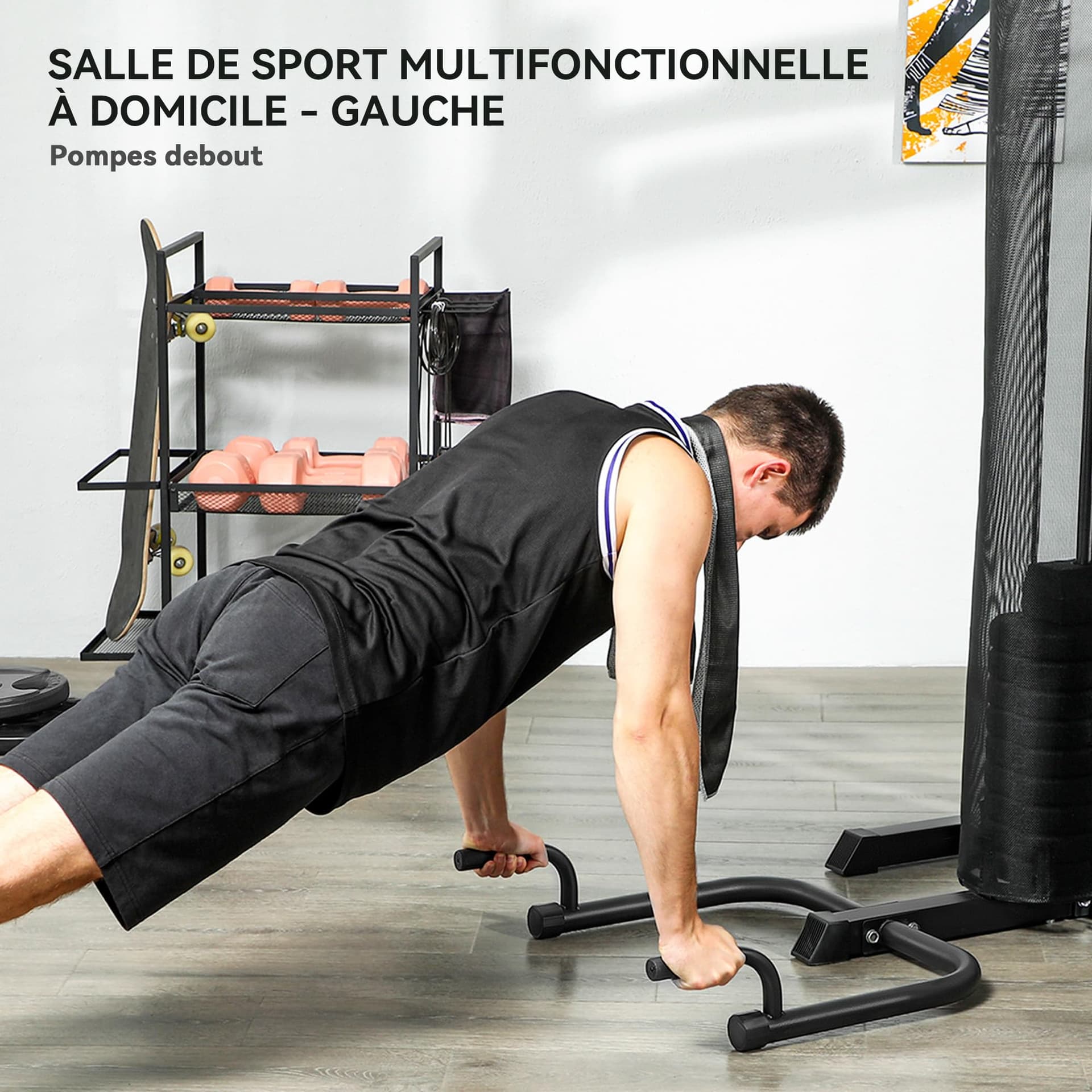 SPORTNOW Station de Musculation avec Pile de Poids de 65 kg – Bild 5