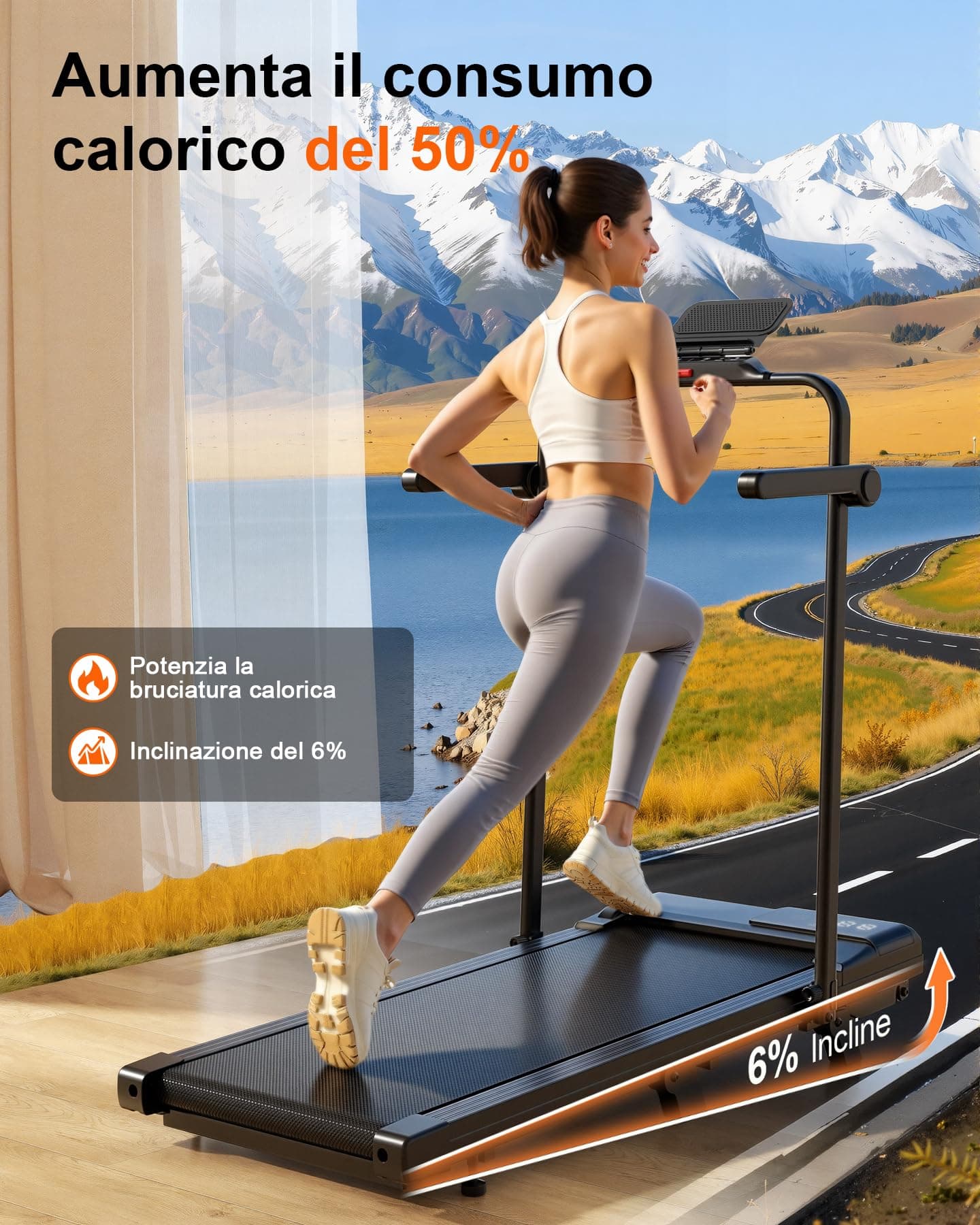 Superun Folding Walking Pad 3 in 1 Oversized Treadmill for – Bild 5