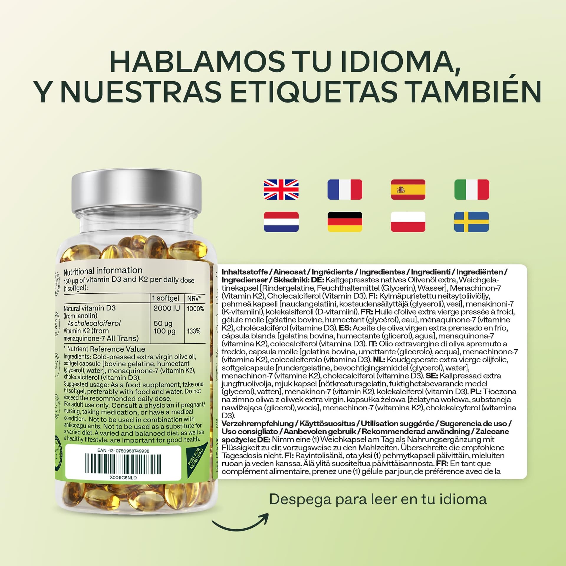 AAVALABS Vitamin D3 K2 MK7 (99.9% All-Trans) with Extra Virgin Olive – Bild 8