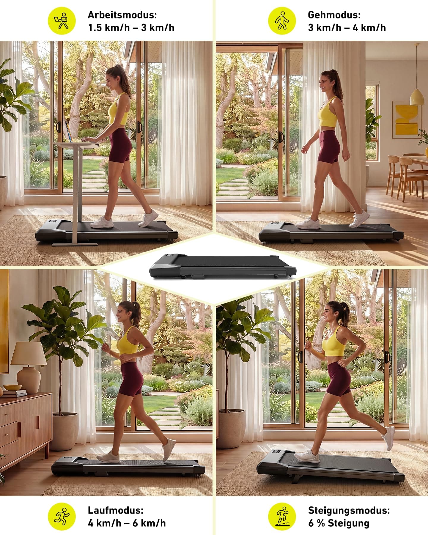 MJWW Raceable Walking Pad mit 6%-9% Steigung – Bild 5
