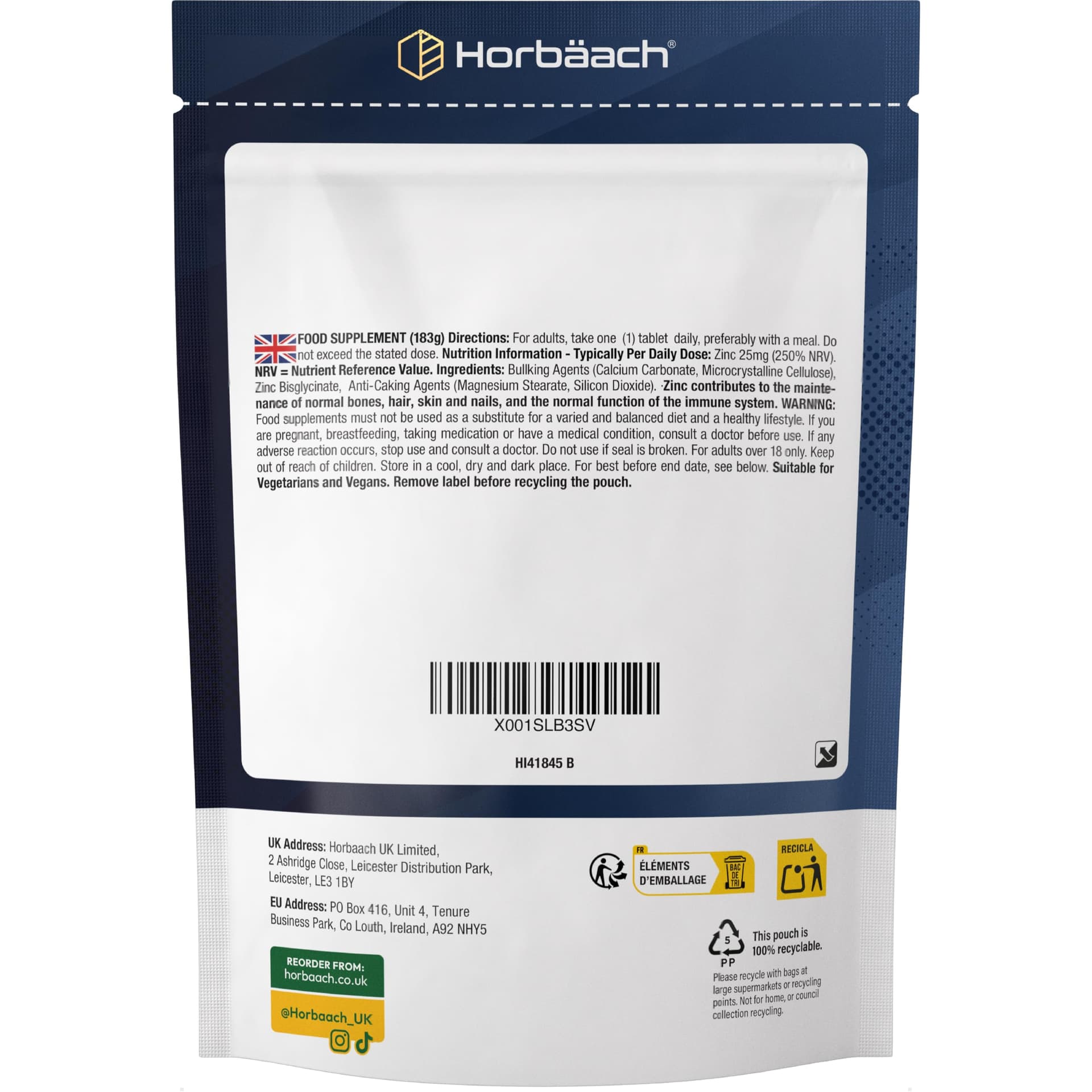 Horbäach Zink Tabletten 25mg – Bild 6