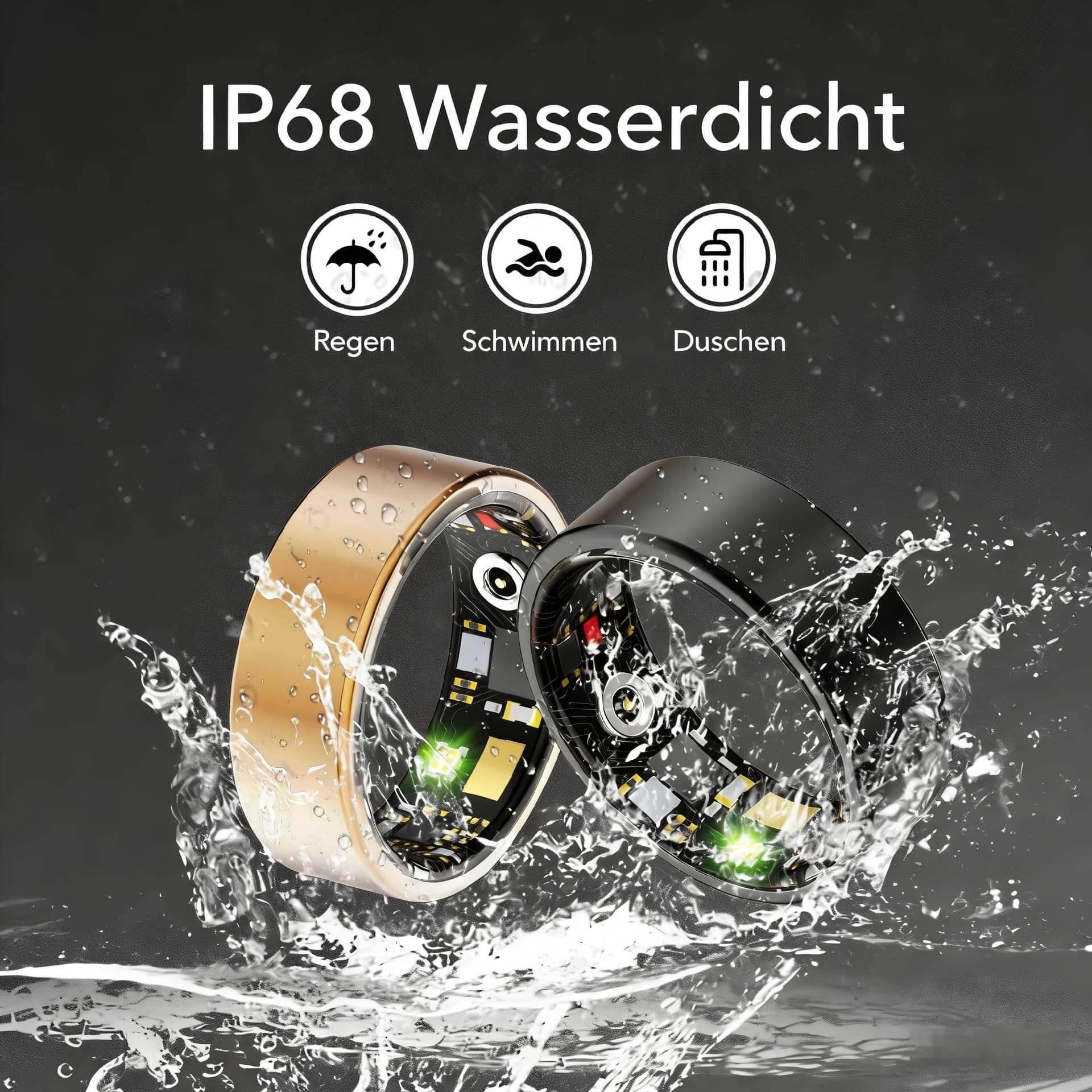 ZBNMY Smart Ring für Damen Herren – Bild 6