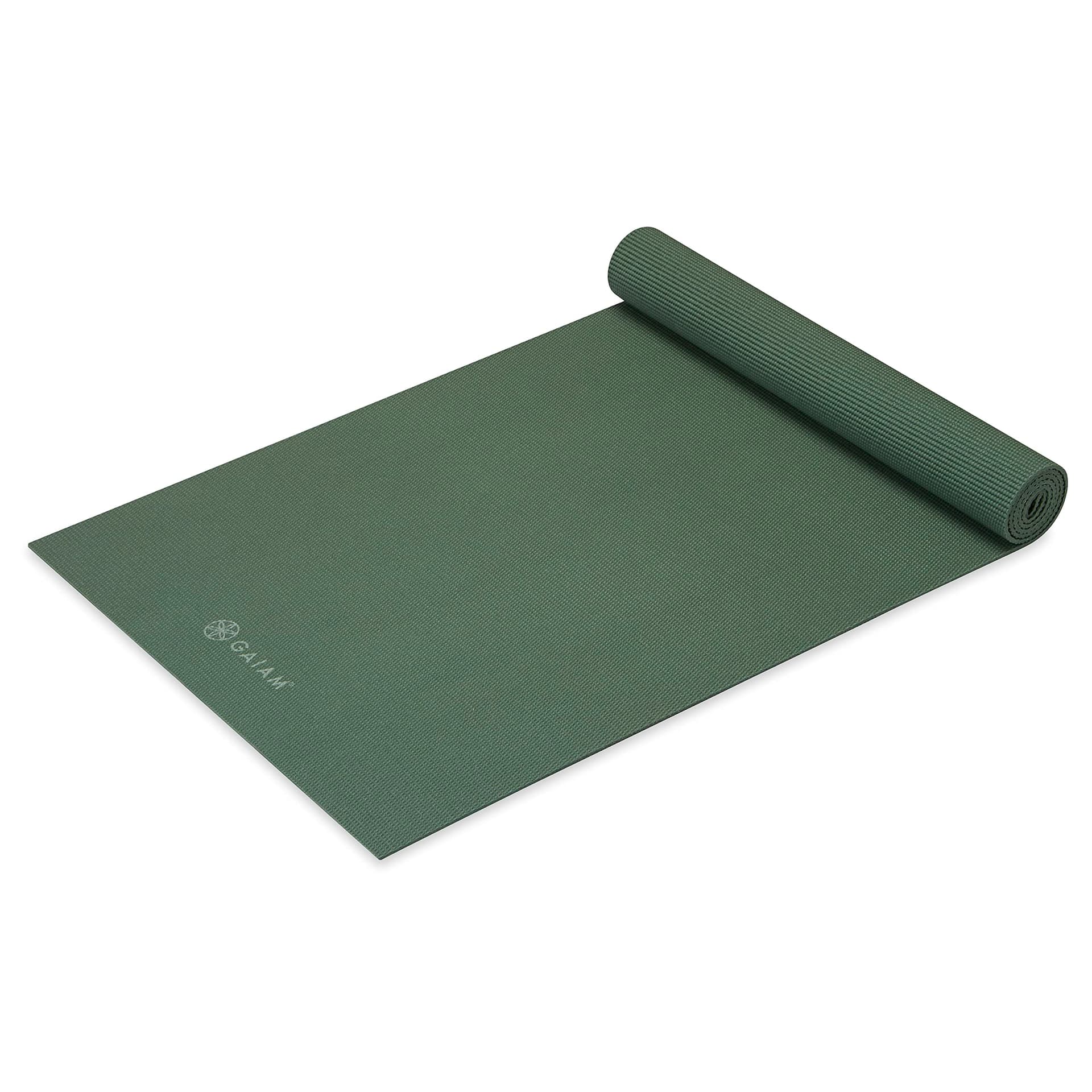 Gaiam Yoga Mat Premium Solid Color Non Slip Exercise &