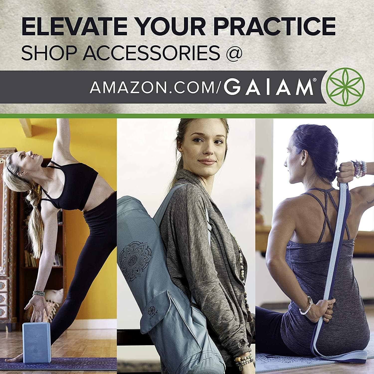 Gaiam Yoga Mat Premium Solid Color Non Slip Exercise & – Bild 5