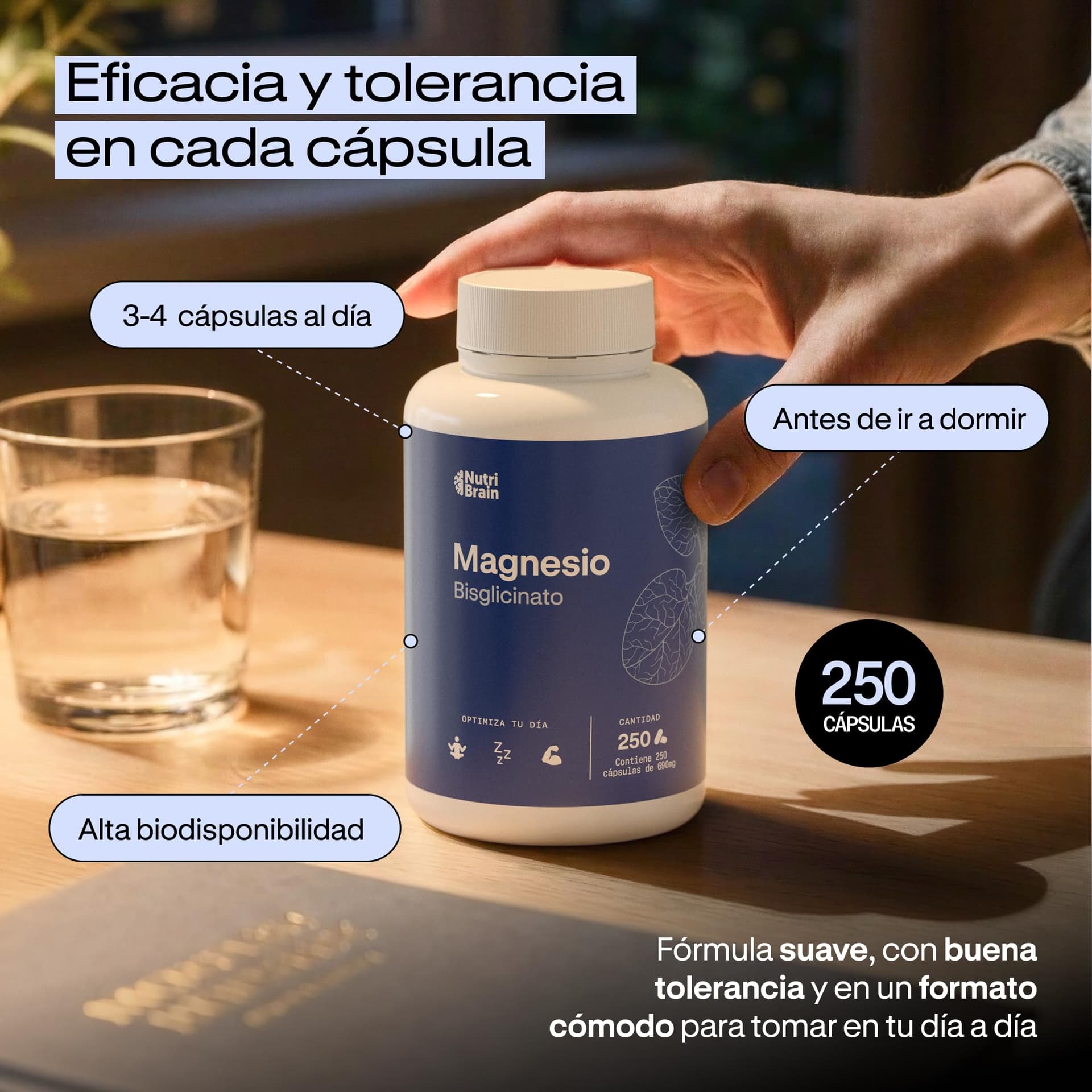 NUTRIBRAIN Magnesio Bisglicinato 2.000mg – Bild 5