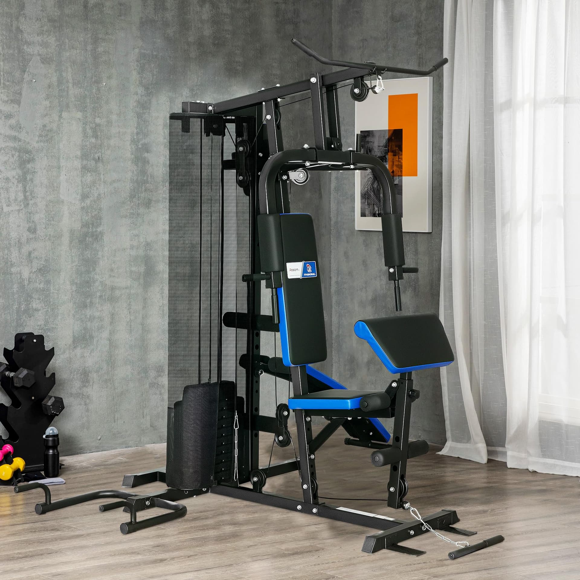 SPORTNOW Station de Musculation avec Pile de Poids de 65 kg – Bild 8