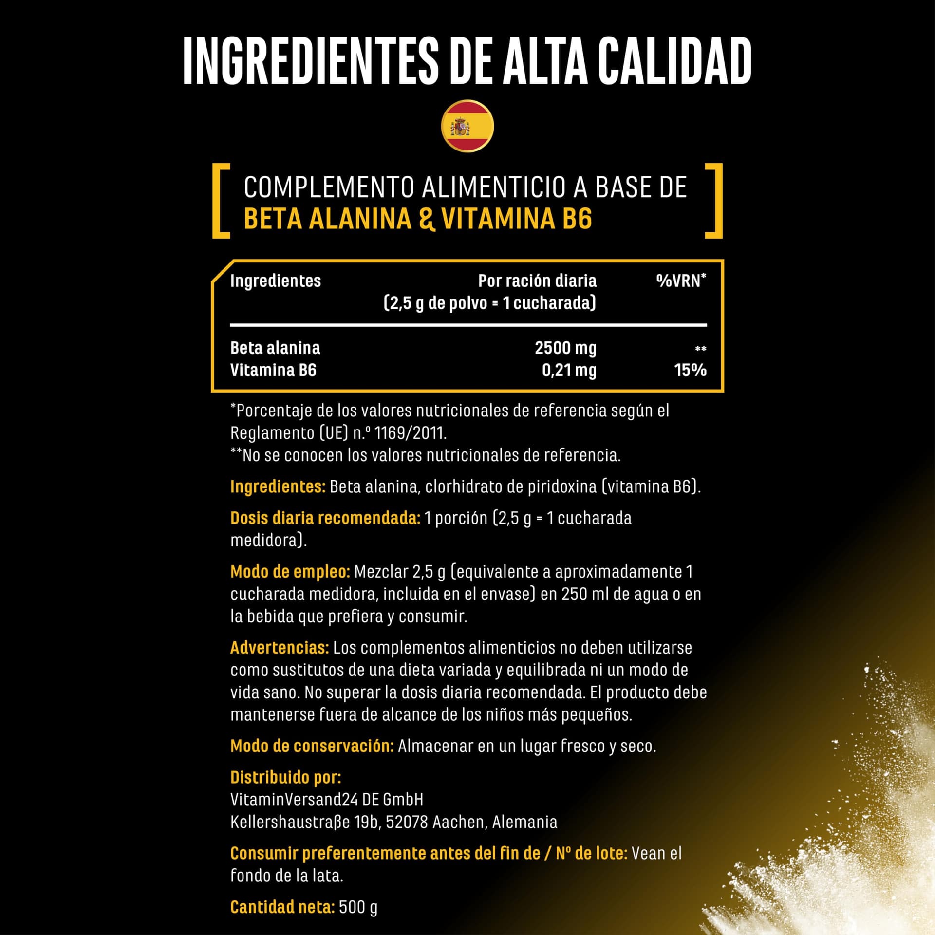 Nutri Beta Alanin Pulver - 500 g – Bild 5