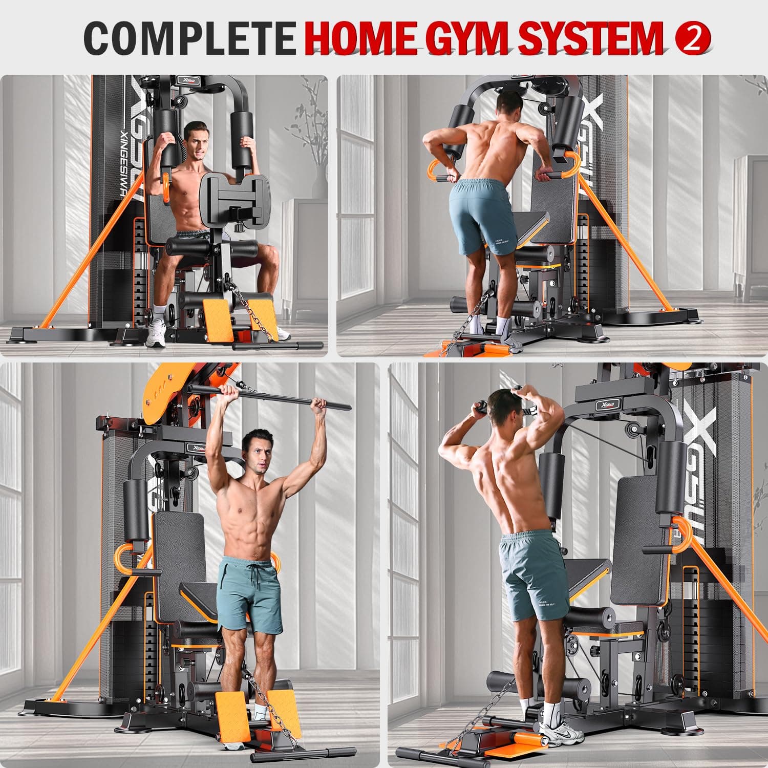 XGSW XINGESIWR XGSW Multi-Function Home Gym Workout Station – Bild 5