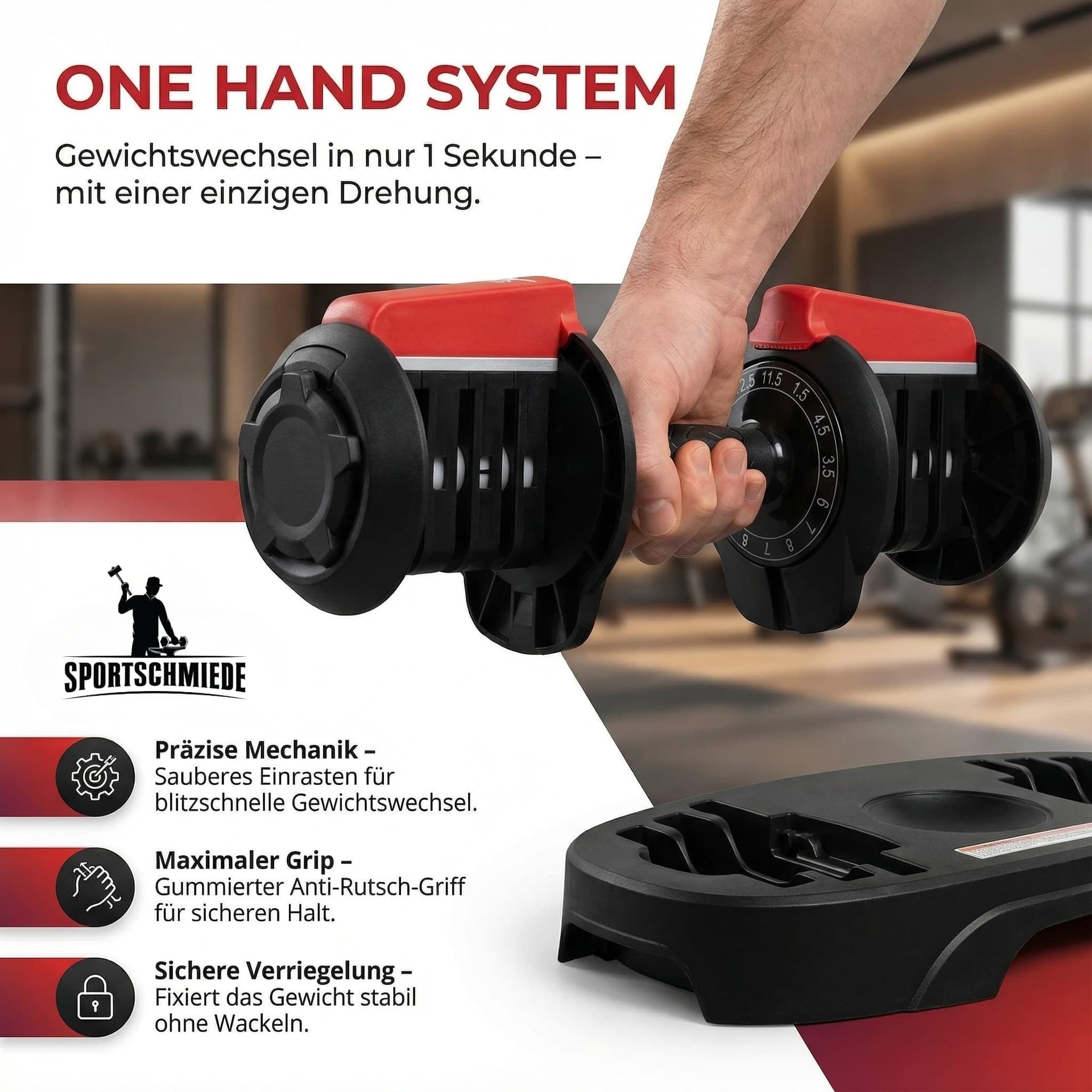 SPORTSCHMIEDE Hanteln Set 1,5-12,5kg – Bild 4